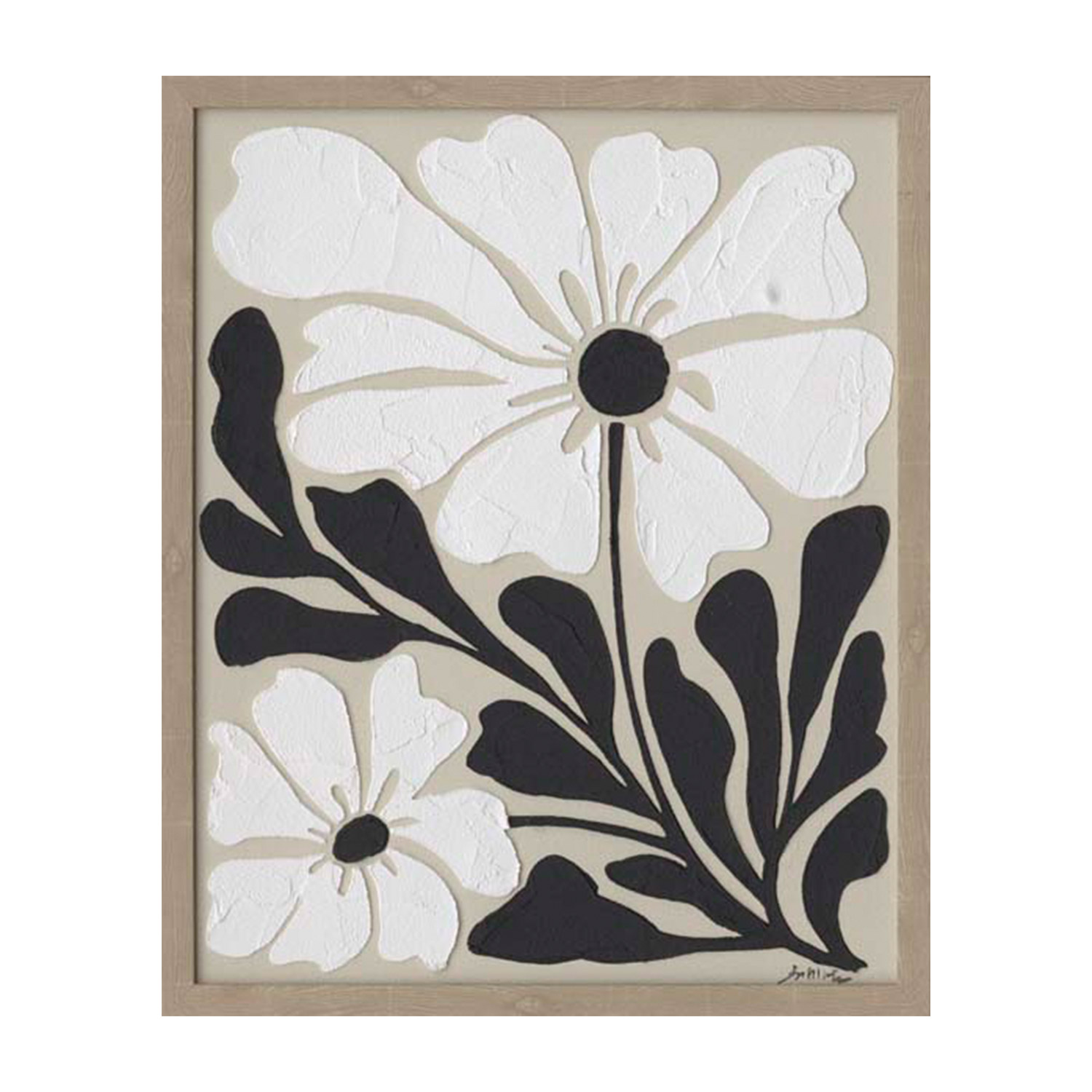 Taulu Home4You Kehyksellä 40x50cm, Kukat 1, Monivärinen