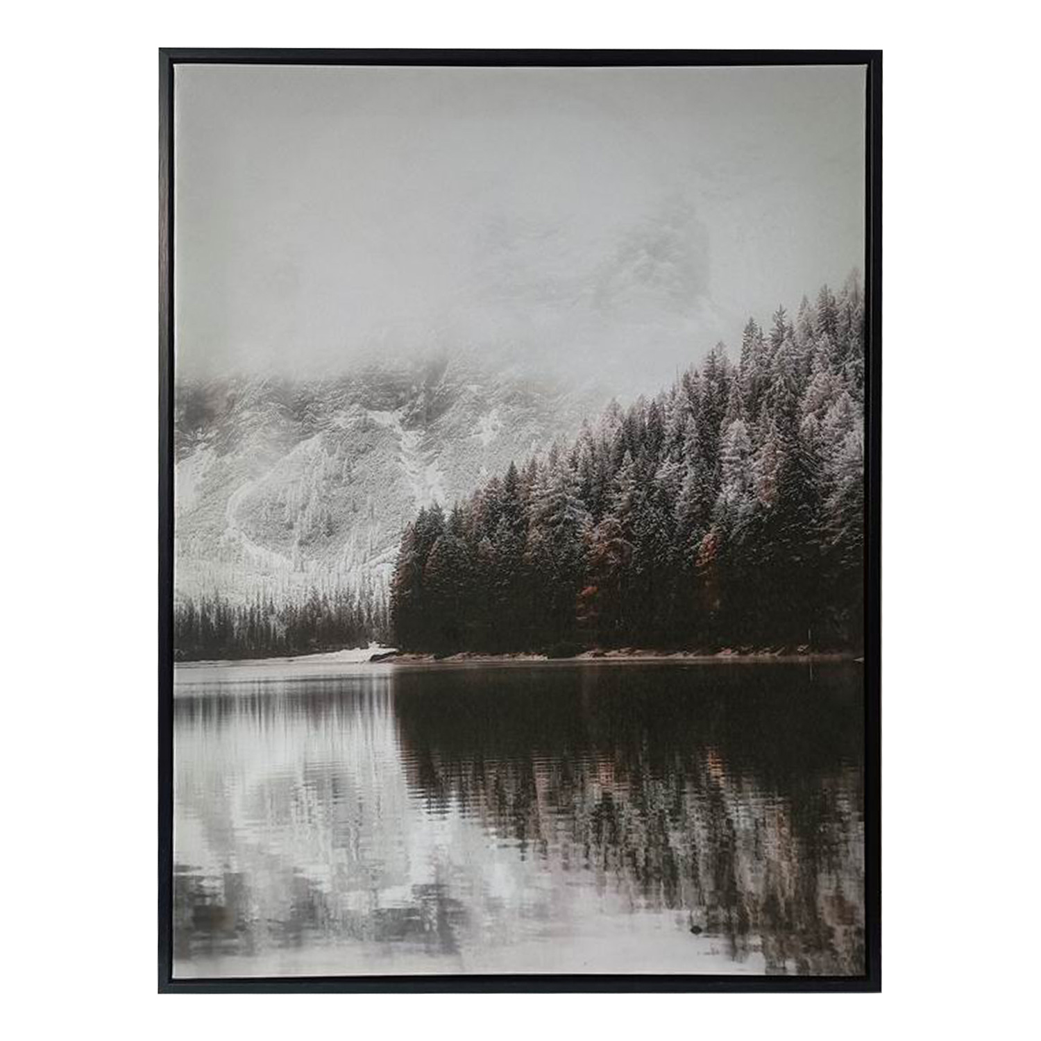 Taulu Home4You Wally 60x80cm, Lumimaisema, Harmaa