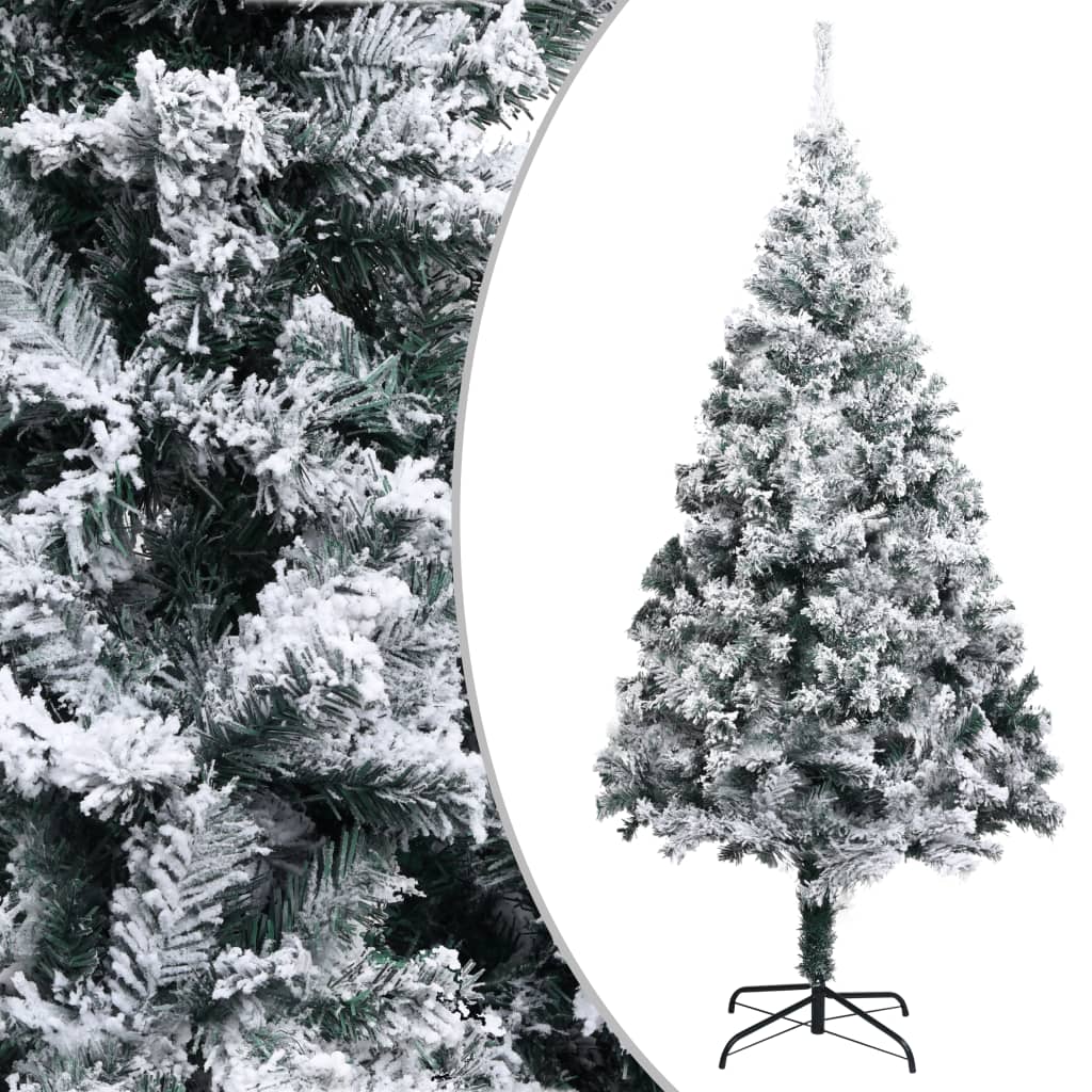 Tekojoulukuusi lumihuurteella, vihreä, 240cm, PVC