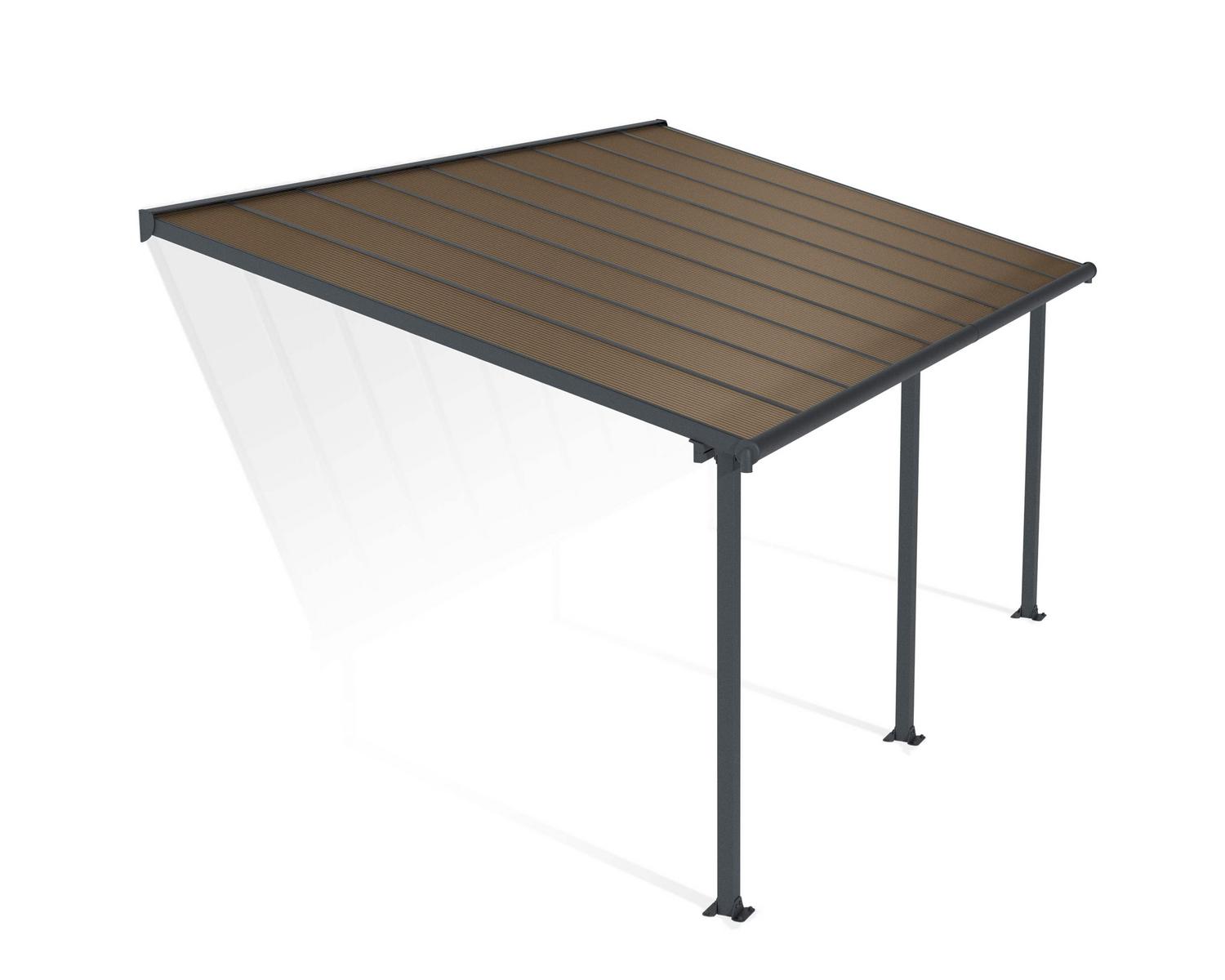Terassikatos Palram-Canopia Olympia, 3x5,46m, harmaa/pronssi