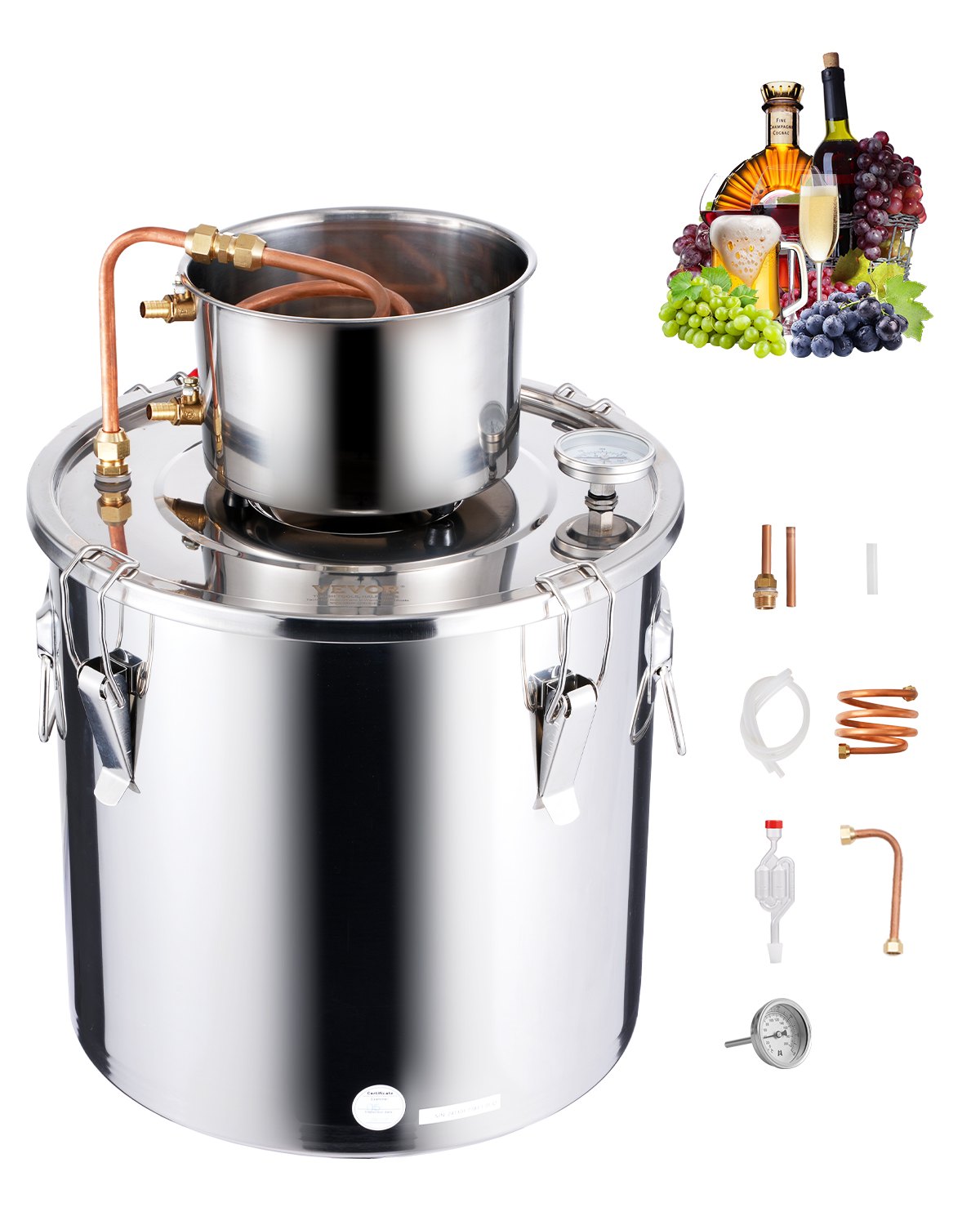 Tislauslaite North Craft STDB-30L, 30L, kuparikierukalla, hopea