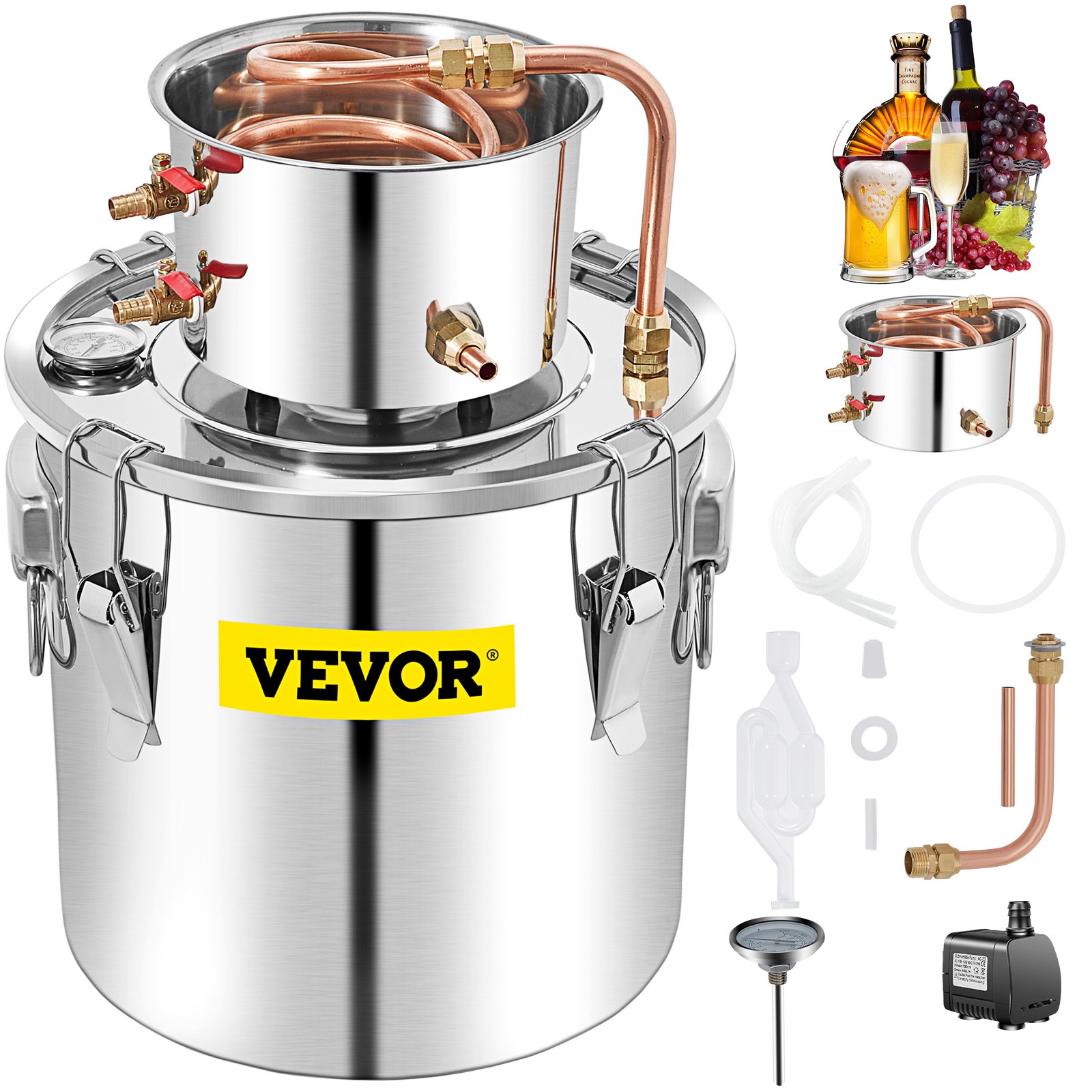 Tislauslaite North Craft VV-AD-50L, 50L, ruostumaton teräs, kupariputki
