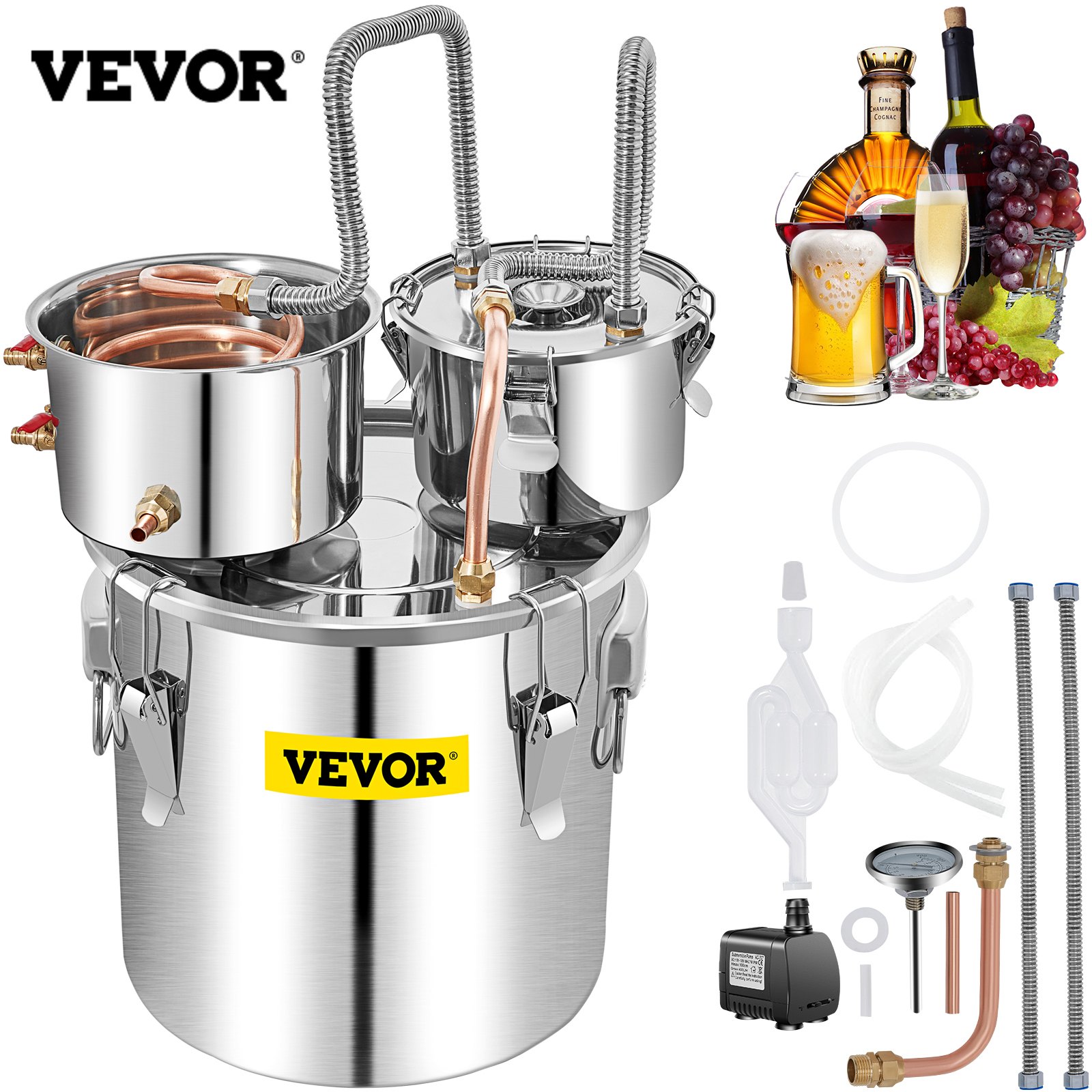 Tislauslaite North Craft VV-DAD-50L, 50L, Ruostumaton Teräs/Kupari