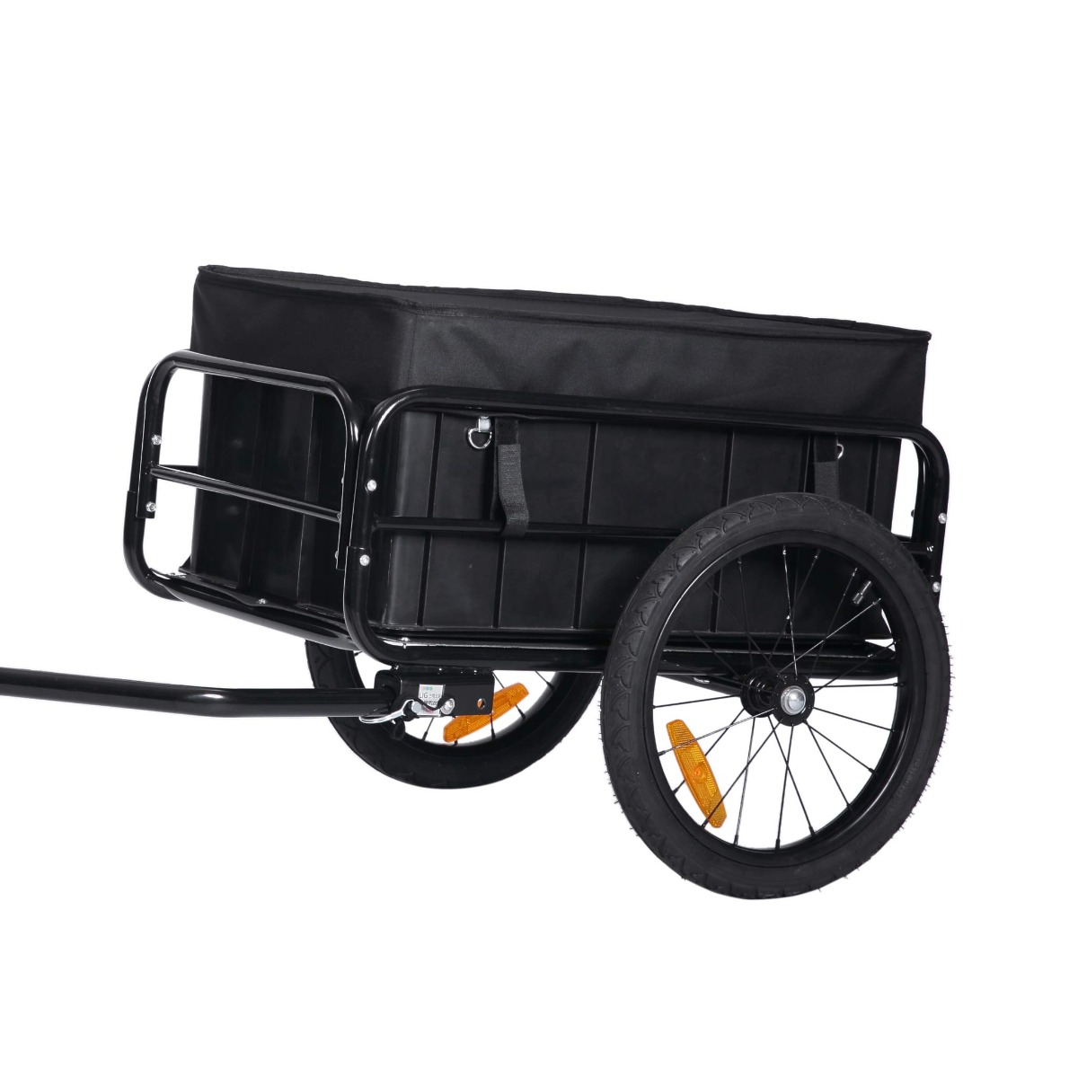 Polkupyörän tavarankuljetuskärry muovilaatikolla Trekker, 50kg