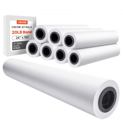 Tulostuspaperi North Craft, 609.6mm x 45.7m, 80g/m², 8 rullaa, kirkkaan valkoinen