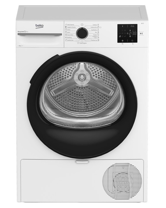 Kuivausrumpu Beko BM3T38230W, 8kg, valkoinen