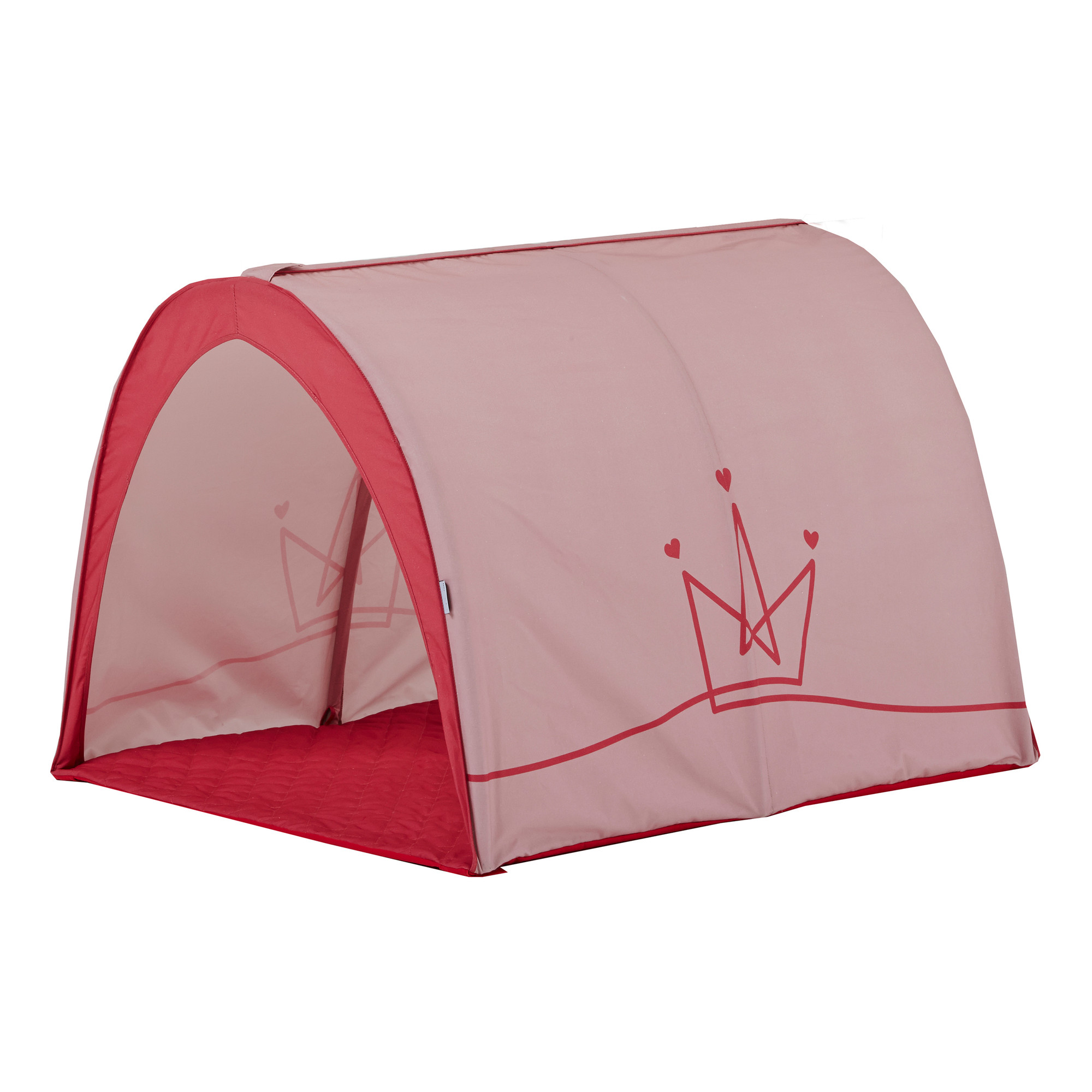 Tunneli Hoppekids Prinsessa, 102x73x90cm, Punainen