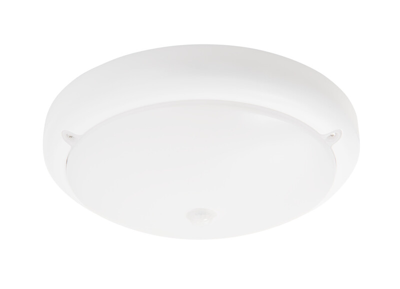 Tunnistinvalaisin Airam Sono, IP54, 13W, 1250lm, 3500K, 835, PIR/MS, PCO, valkoinen