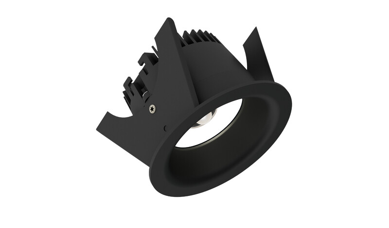 Tunnistinvalaisin Illuxtron Linea Sensor Ø75mm, HV, 600lm, 3000K, 80°, musta