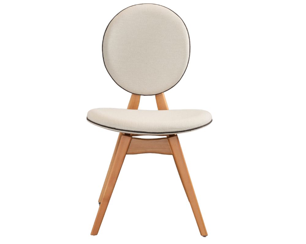 Tuolisetti Valento Furniture Touch, 2kpl, 52x44x91cm, Tammi/Beige