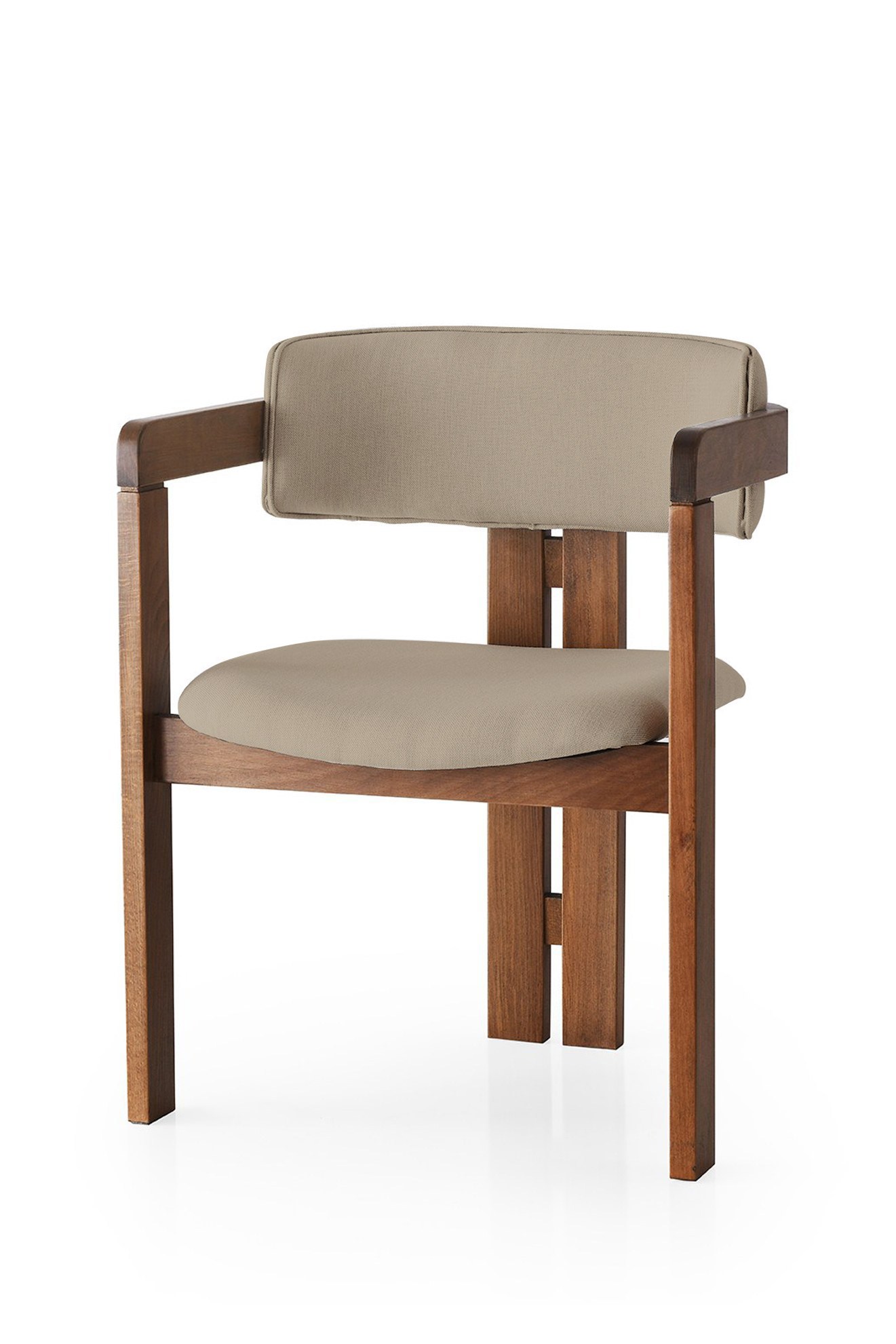 Tuoli Valento Furniture Walnut, Mink, 58x49x76cm