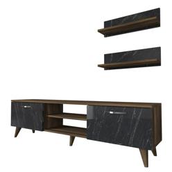 TV-taso Valento Furniture Ayden, 150x40.6cm, Pähkinä/Marble