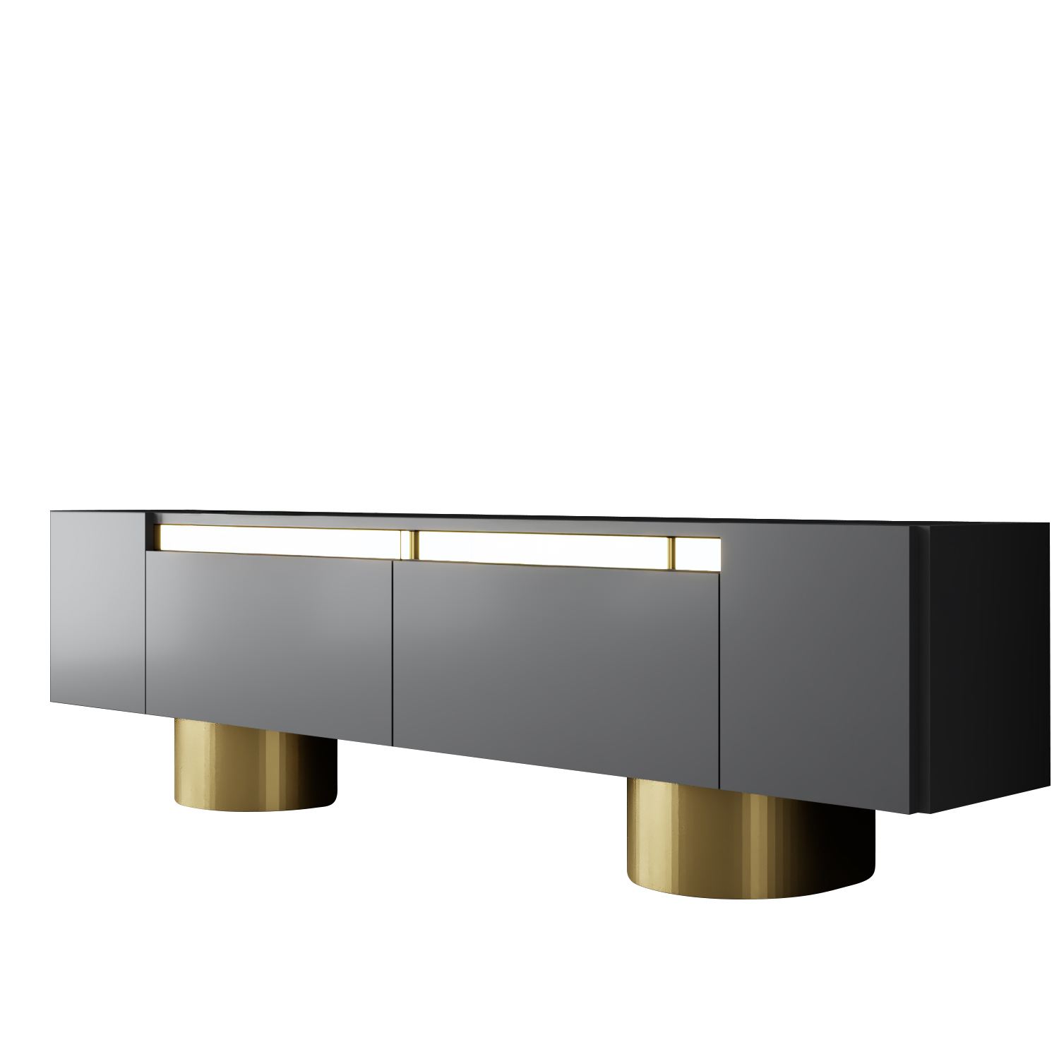 TV-taso Valento Furniture Bohem 180cm metallijalat