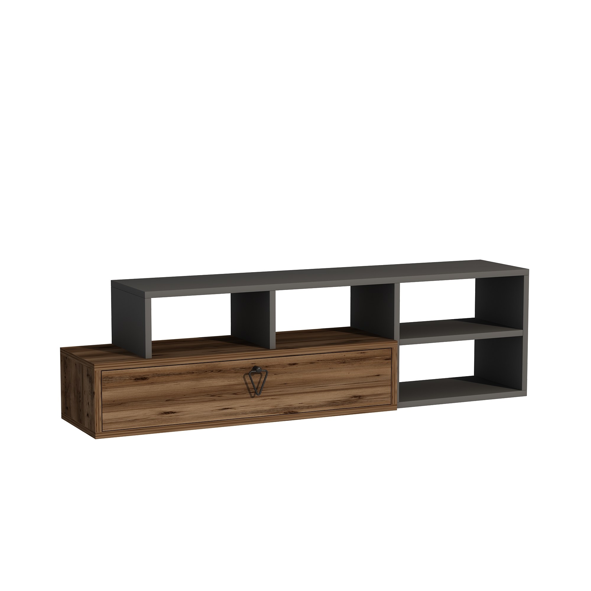 TV-taso Valento Furniture Duru, 120x38cm, 86x20cm, Pähkinäpuu