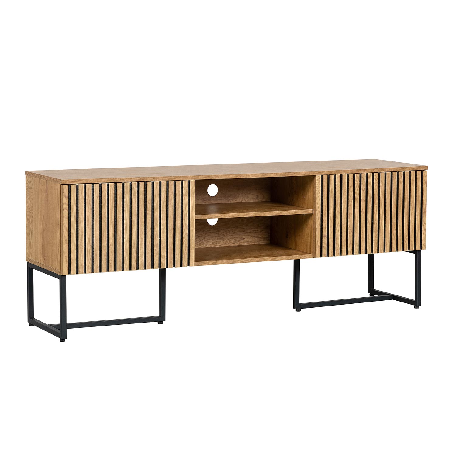 TV-taso Home4You Hampton, 160x40x60cm, Tammi-Imitaatio, Ruskea