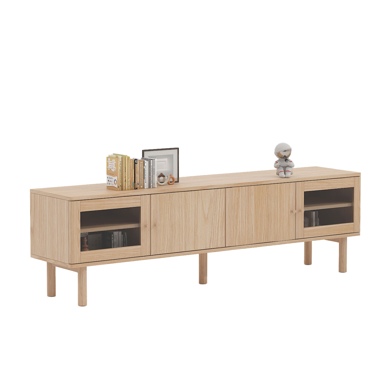 TV-taso Home4You Hansen, 160x40x55cm, Beige