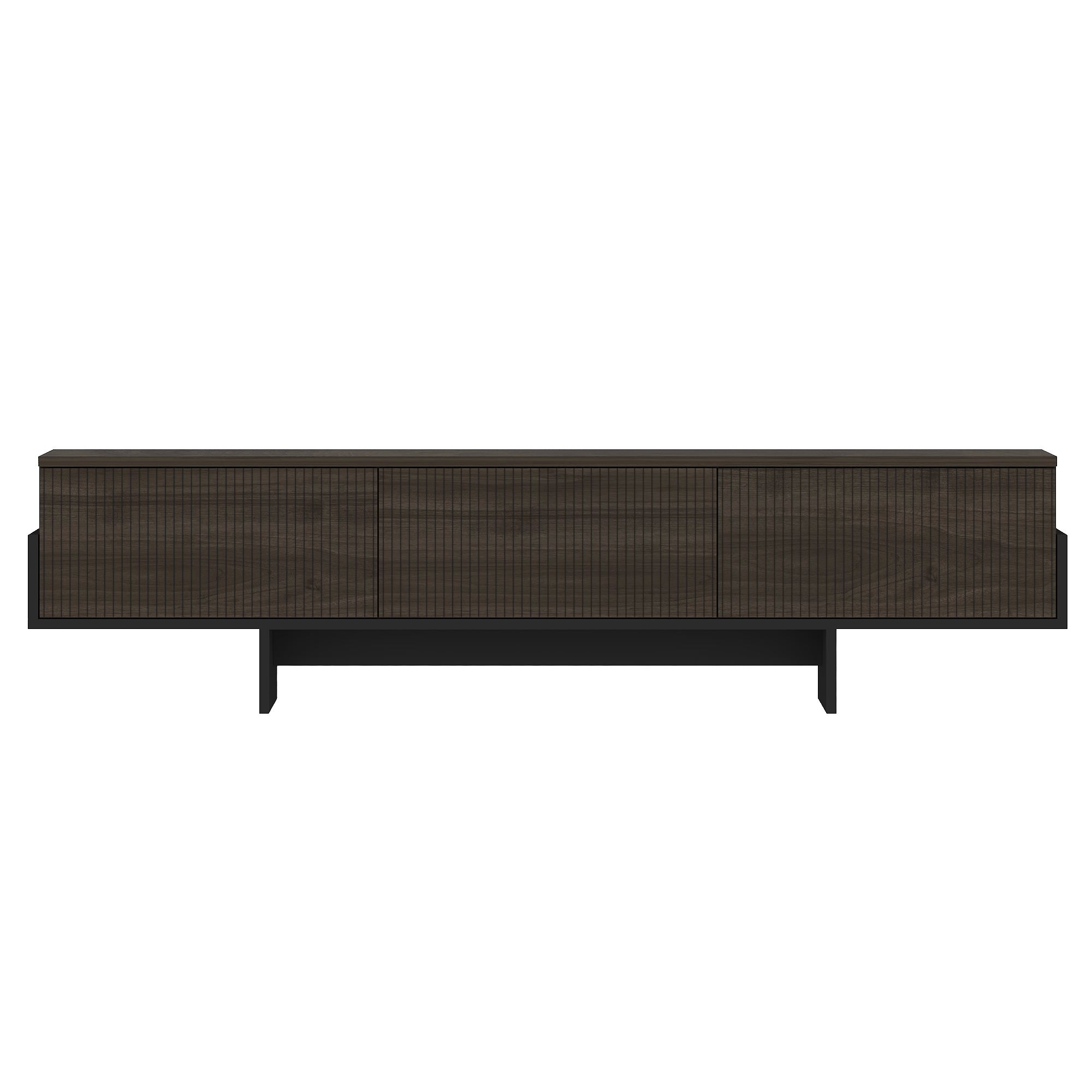 TV-taso Valento Furniture Hege, 180cm, pähkinä/musta