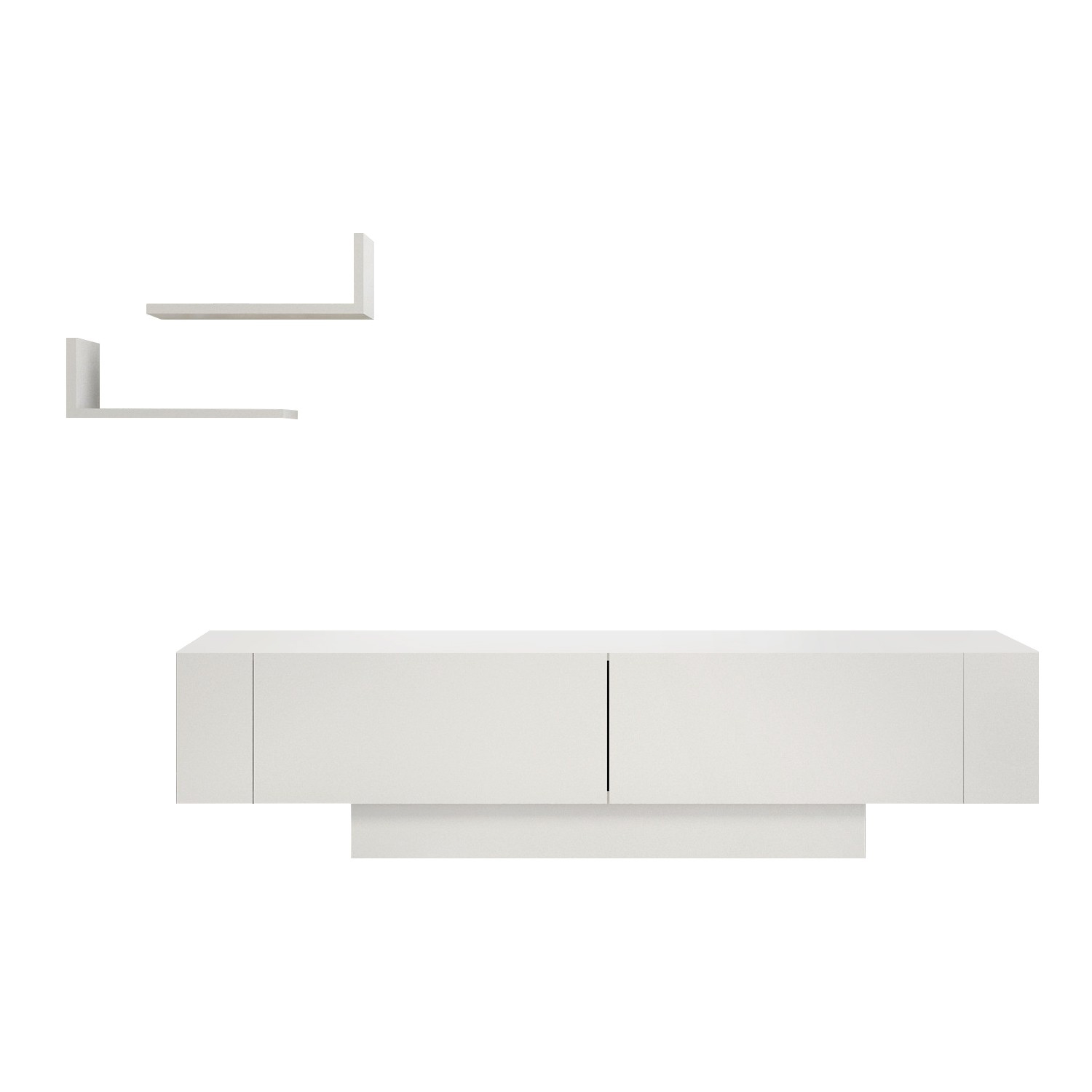 TV-taso Valento Furniture Matera, 150x41.6cm, valkoinen