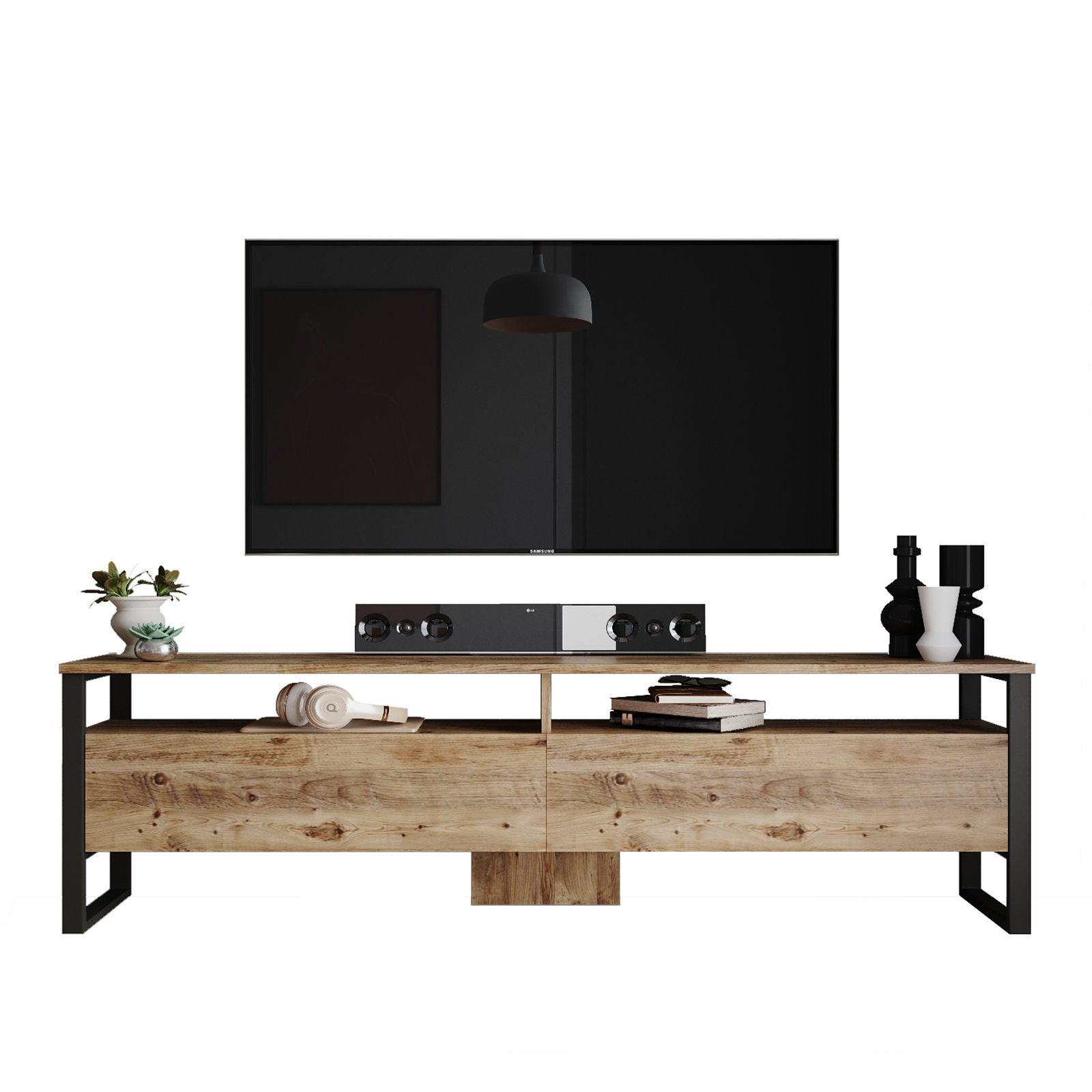 TV-taso Valento Furniture ML19, ruskea