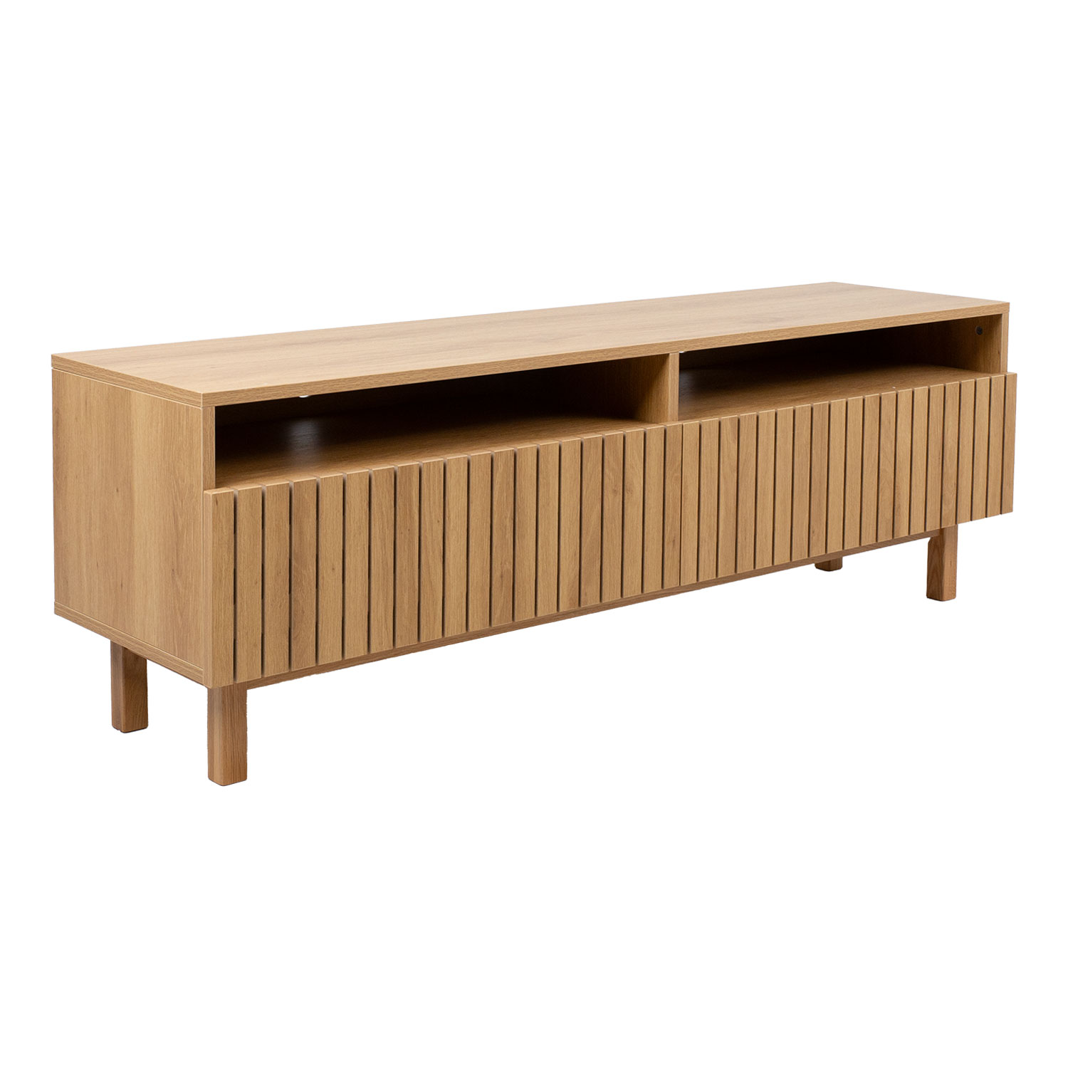 TV-taso Home4You Sunny, 150x40x50cm, Melamiin Tammi