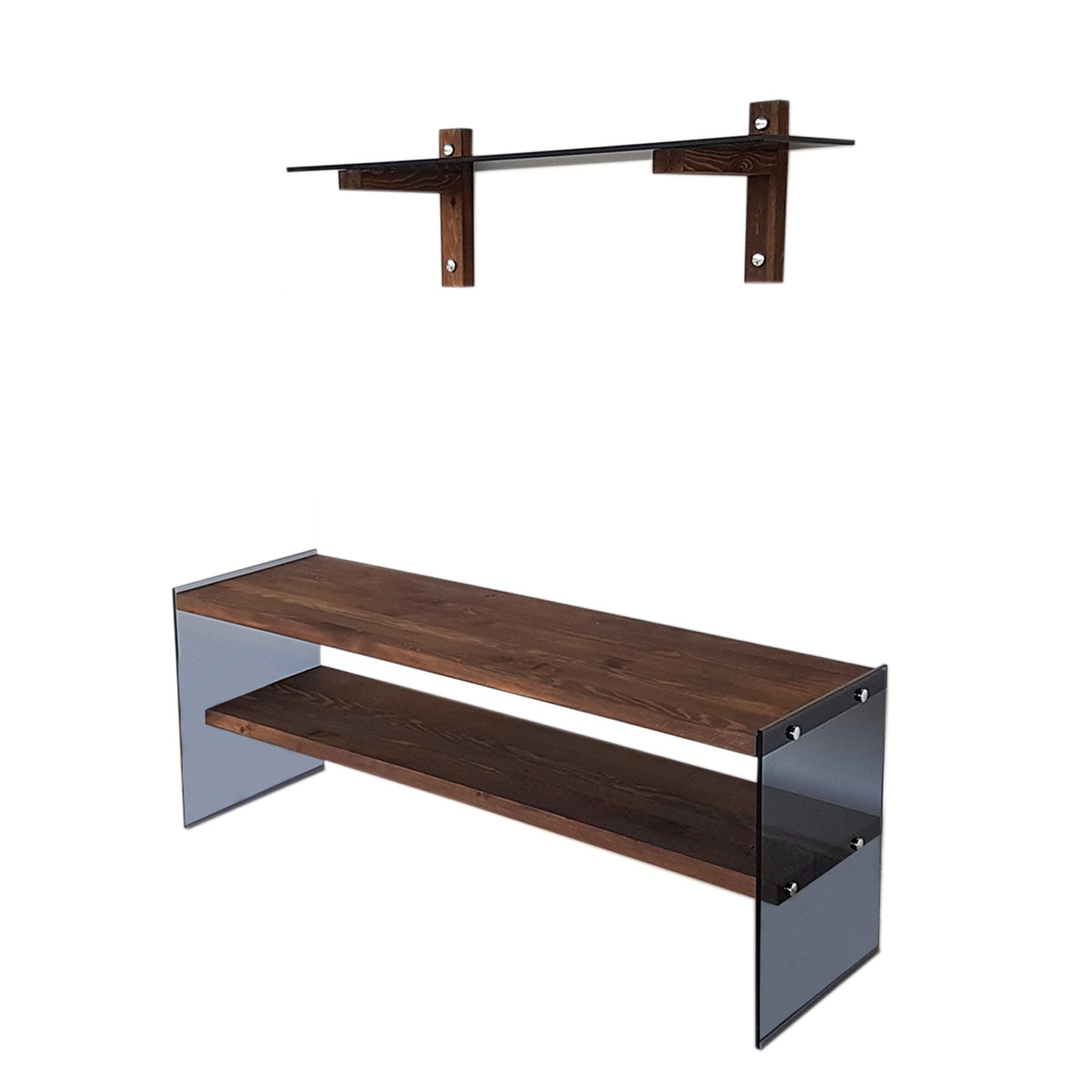 TV-taso Valento Furniture TV101, 120x45cm, Pähkinäpuu