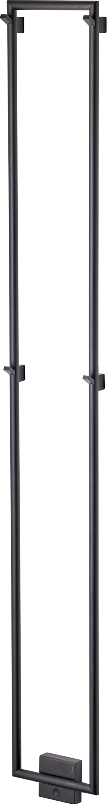 Pyyhekuivain Tapwell TW1500-200 Matte Black, 4 koukkua, mattamusta
