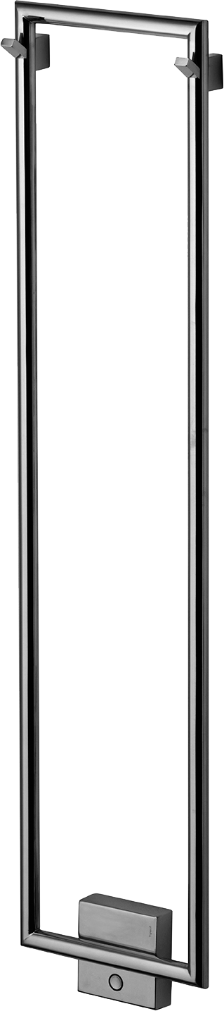 Pyyhekuivain Tapwell TW800-200 Black Chrome, 2 koukkua, musta kromi