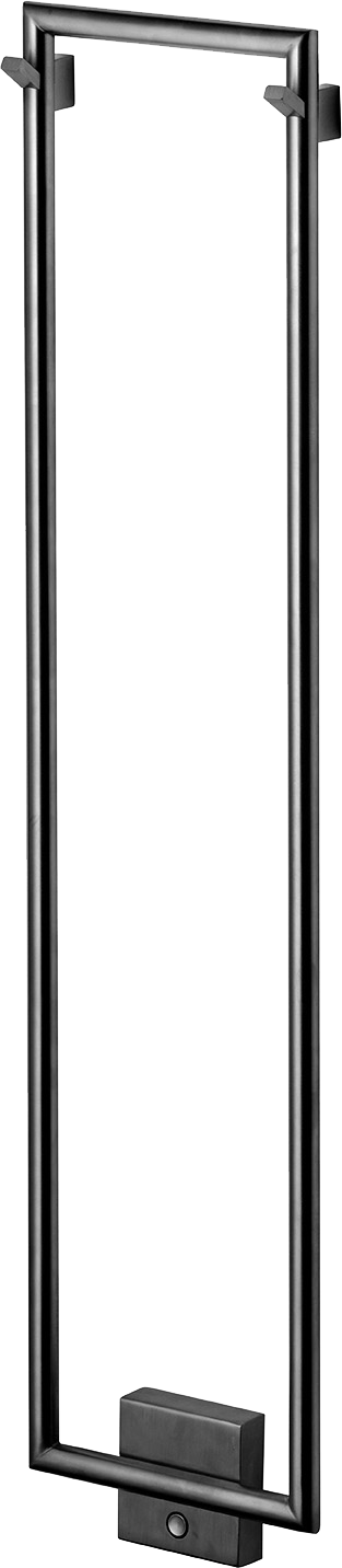 Pyyhekuivain Tapwell TW800-200 Brushed Black Chrome, 2 koukkua, harjattu musta kromi