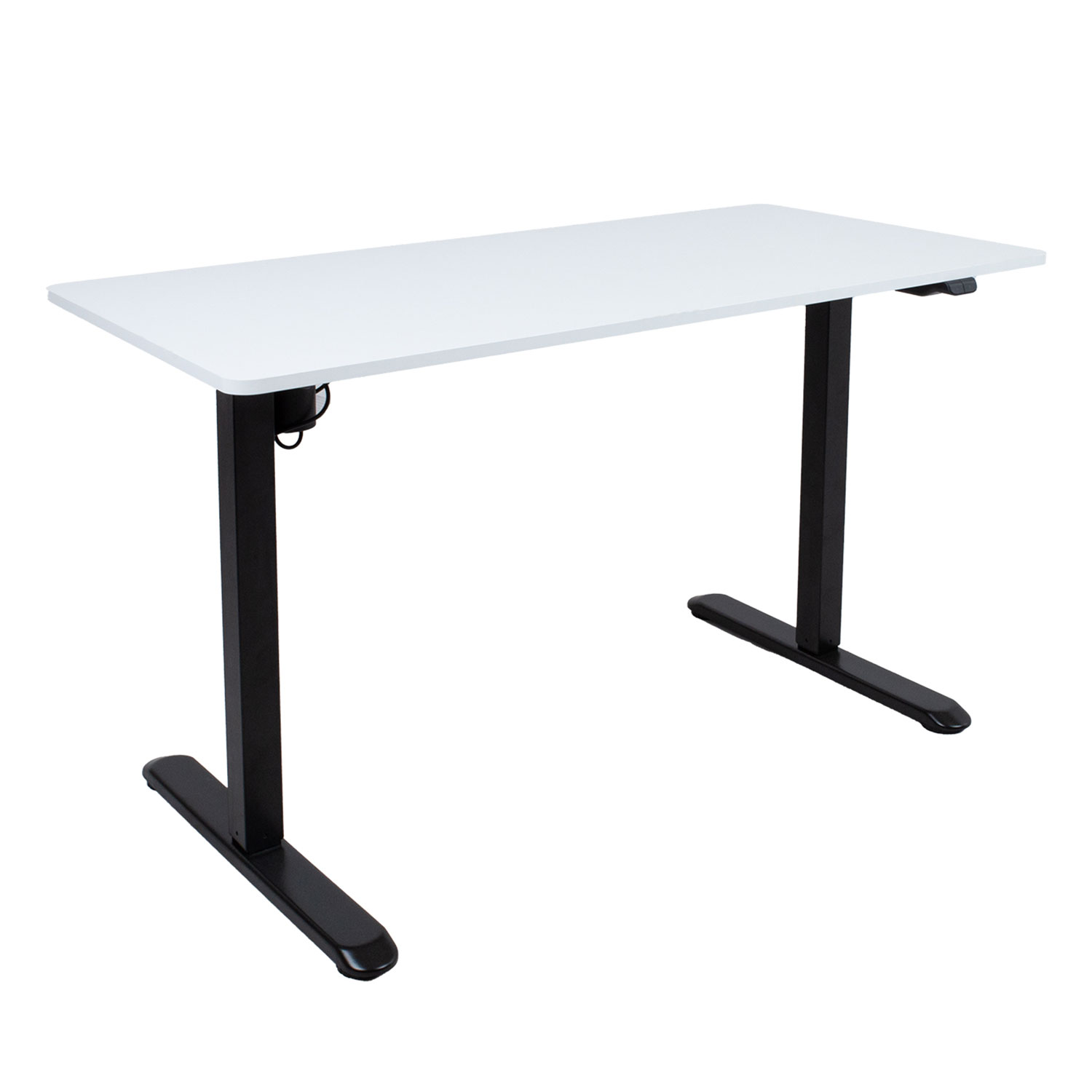 Työpöytä Home4You Ergo Light, Sähkösäätöinen, 120x60cm, Korkeussäätö 73-118cm, Valkoinen/Musta