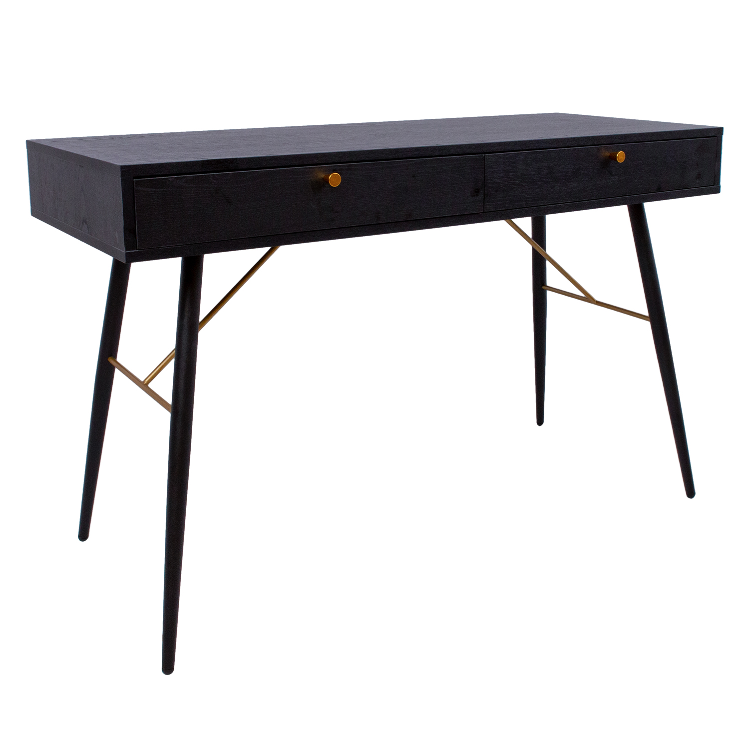 Työpöytä Home4You Luxemburg, 120x48x75cm, Musta