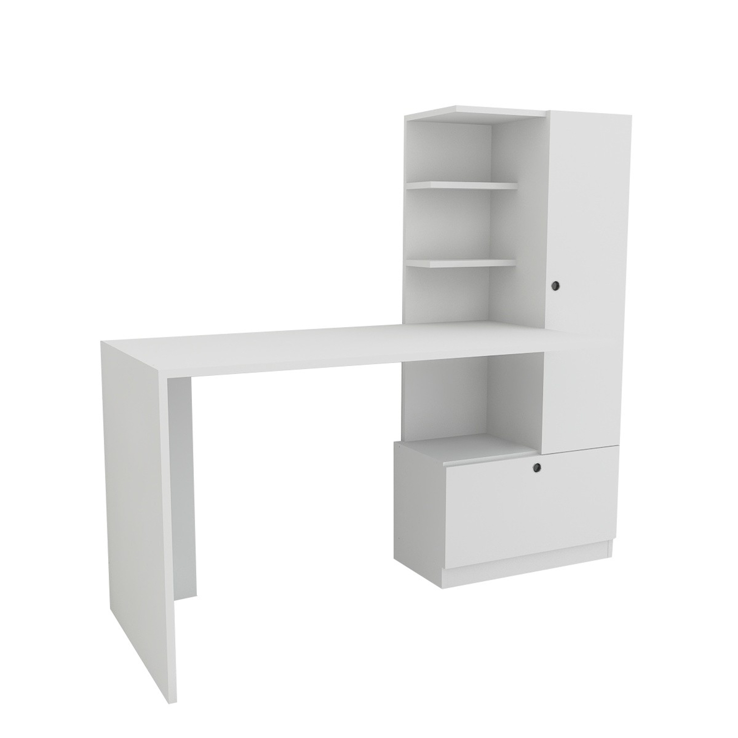 Työpöytä Valento Furniture Merinos, valkoinen