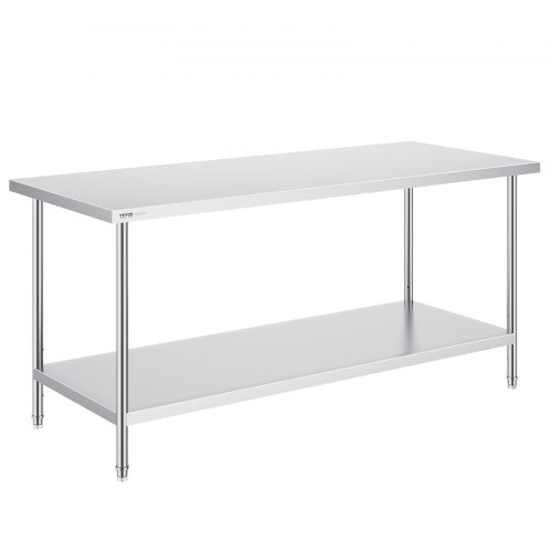 Työtaso North Craft HET-30*72, 762x1829x864 mm, ruostumaton teräs