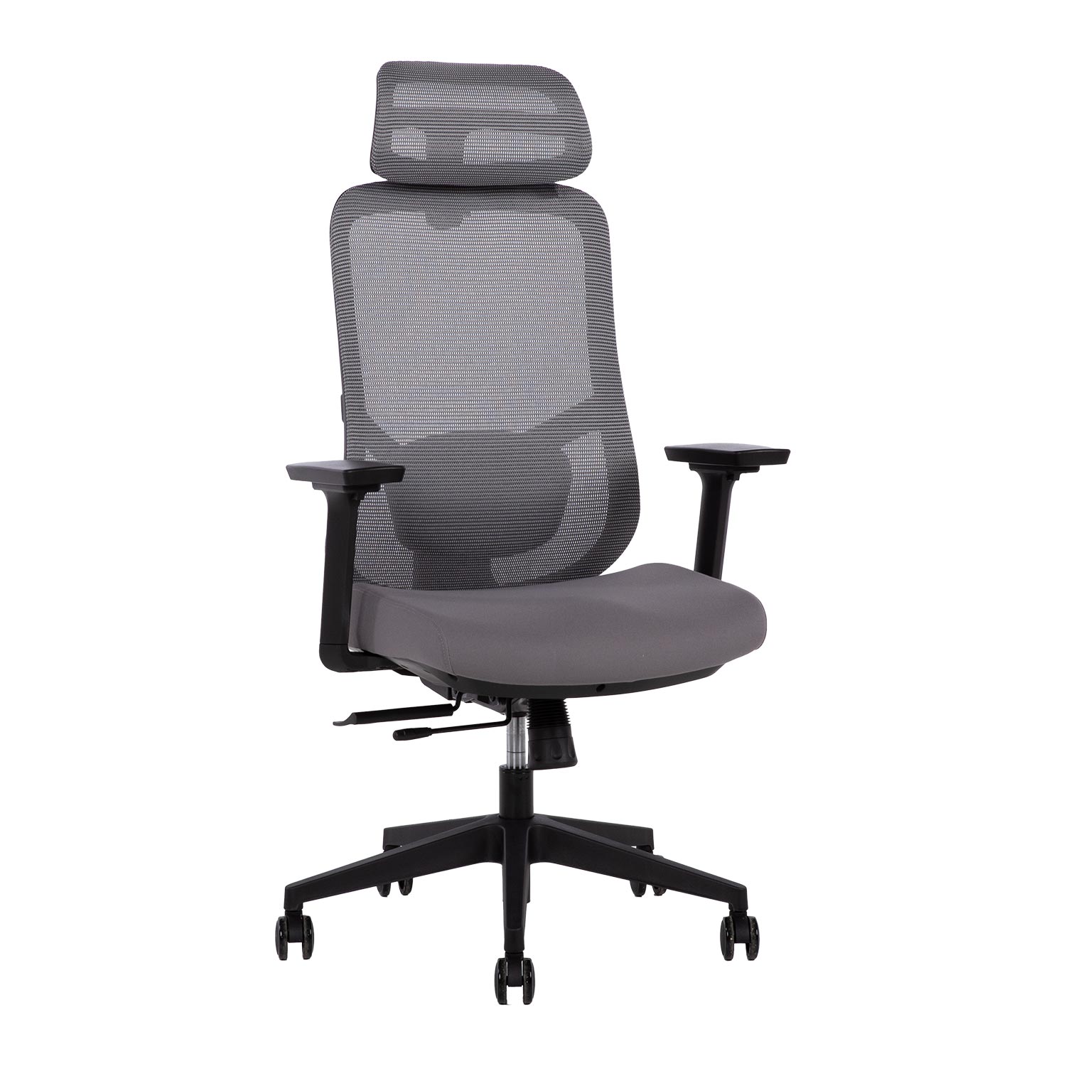 Työtuoli Home4You Ally, 67x64x115-125cm, harmaa