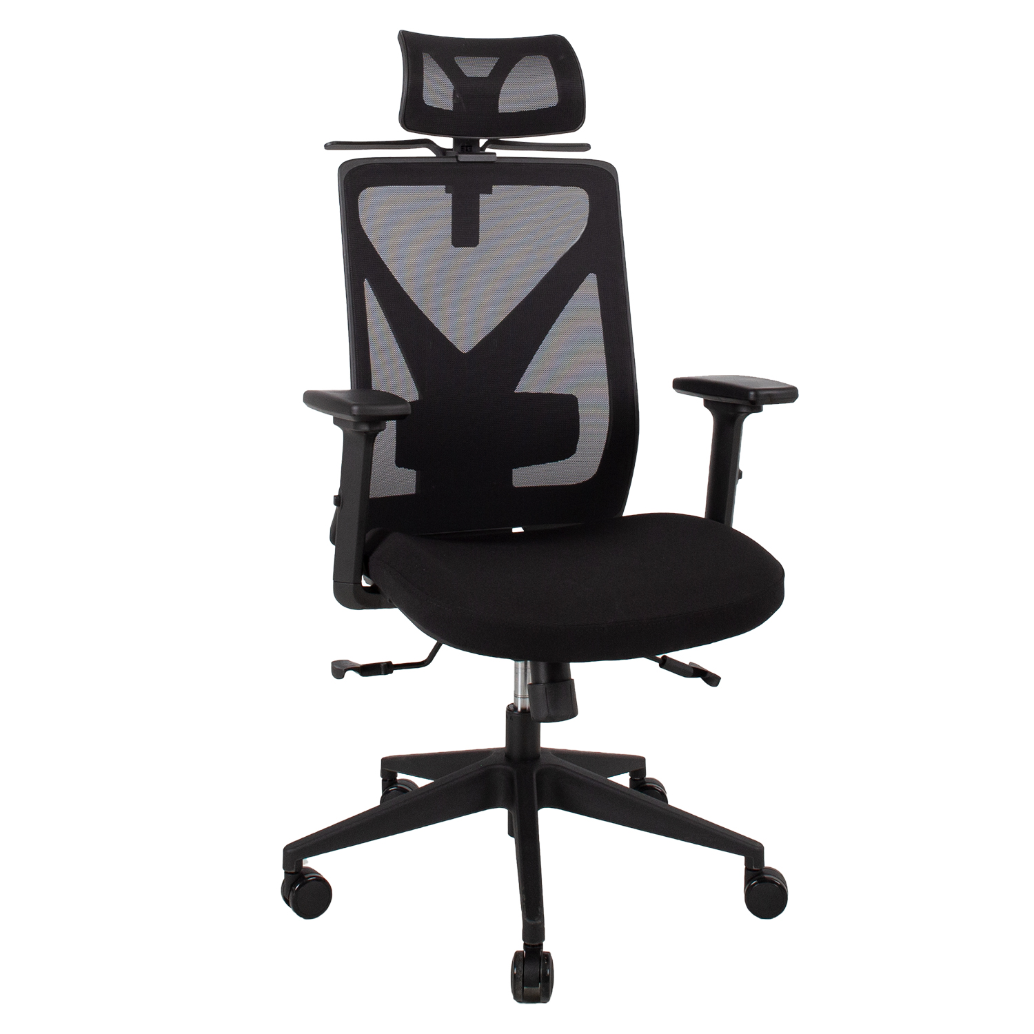 Työtuoli Home4You Mike, 64x65x110-120cm, Musta