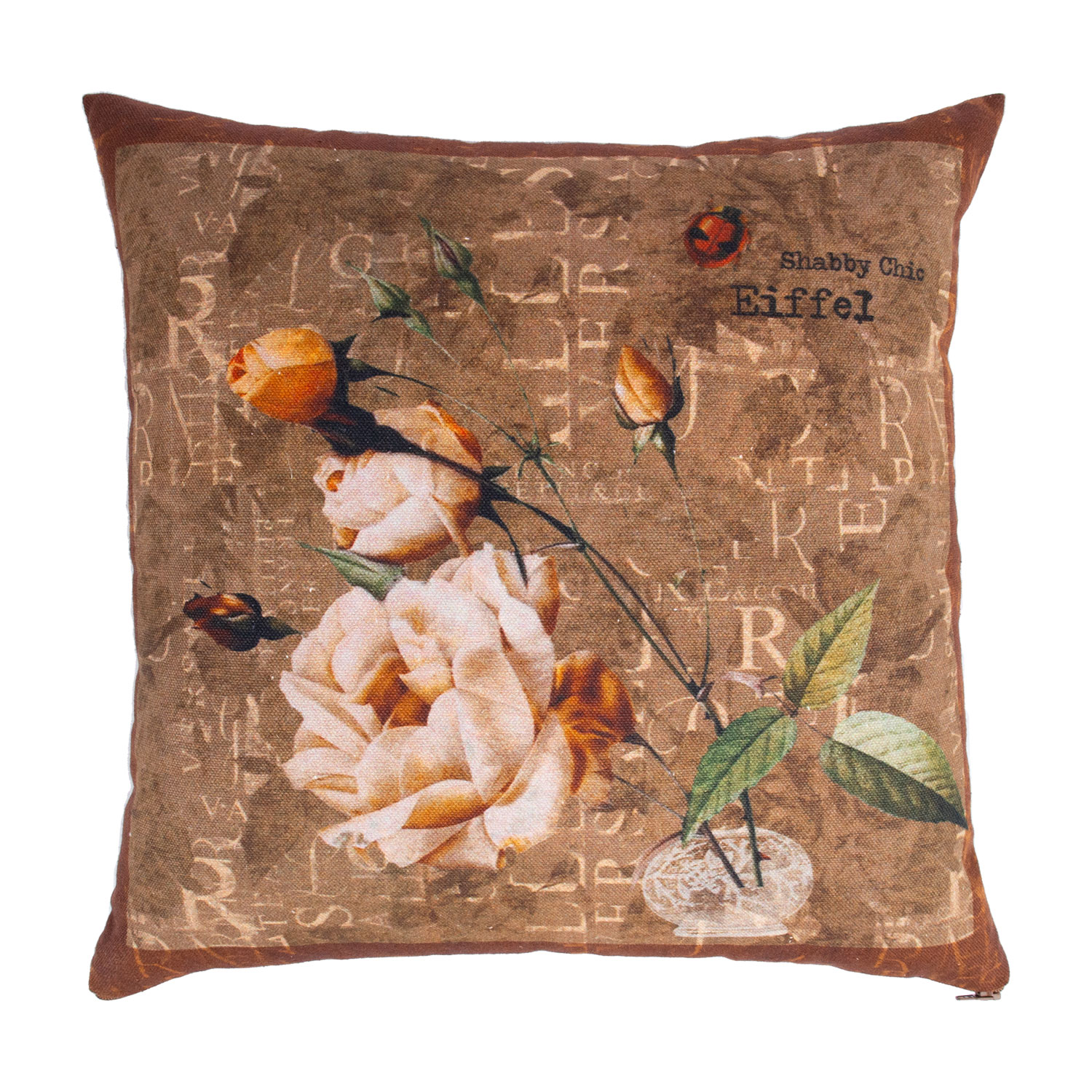 Tyyny Home4You Casilda, 40x40cm, Ruskea Ruusu