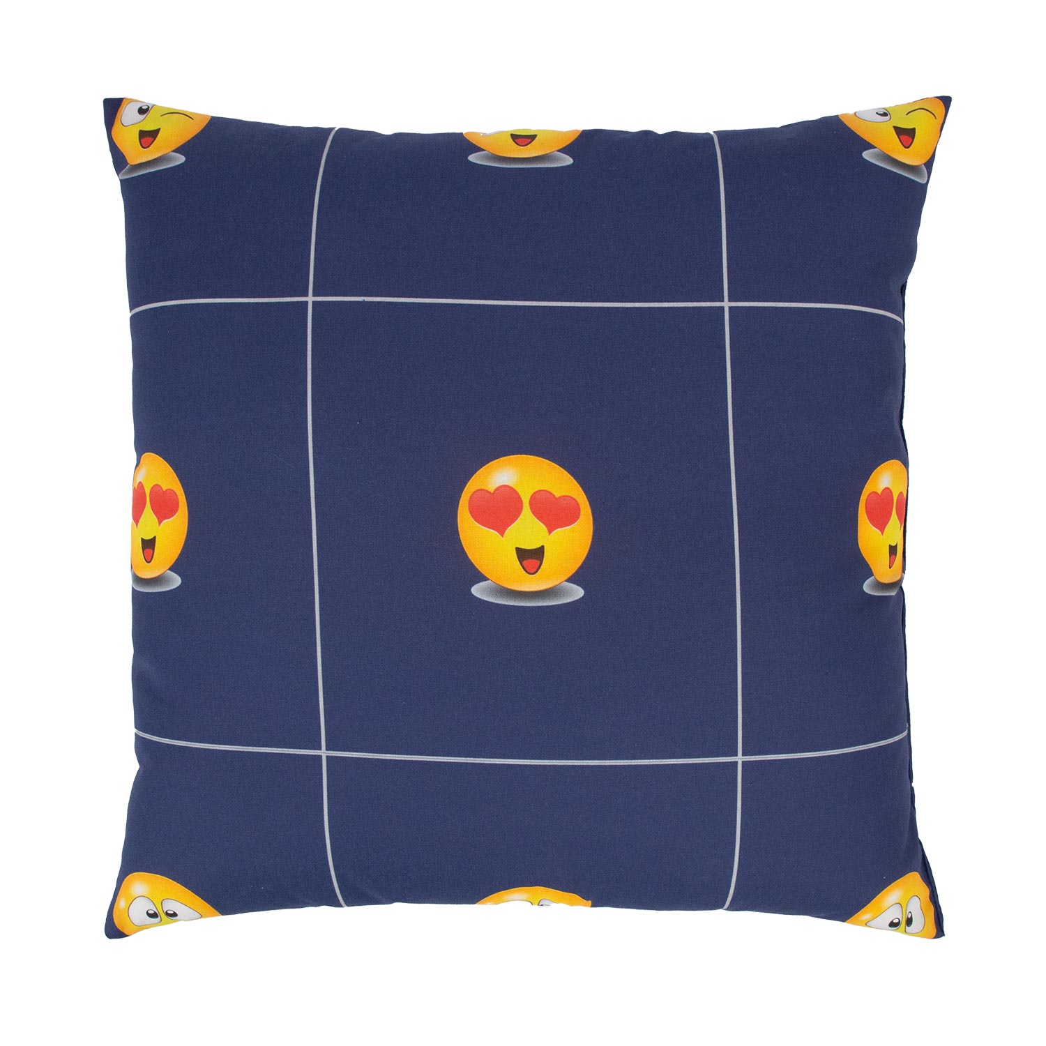 Tyyny Home4You Loneta, 45x45cm, Emojit, Sininen