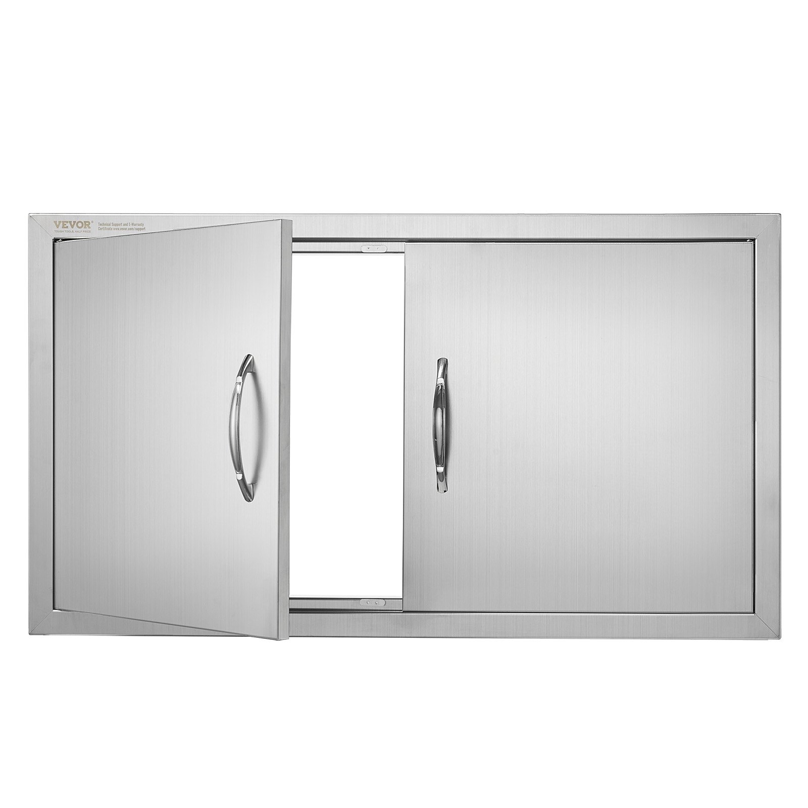 Ulkokeittiön pariovi North Craft, 863x482 mm, ruostumaton teräs, krominvärinen