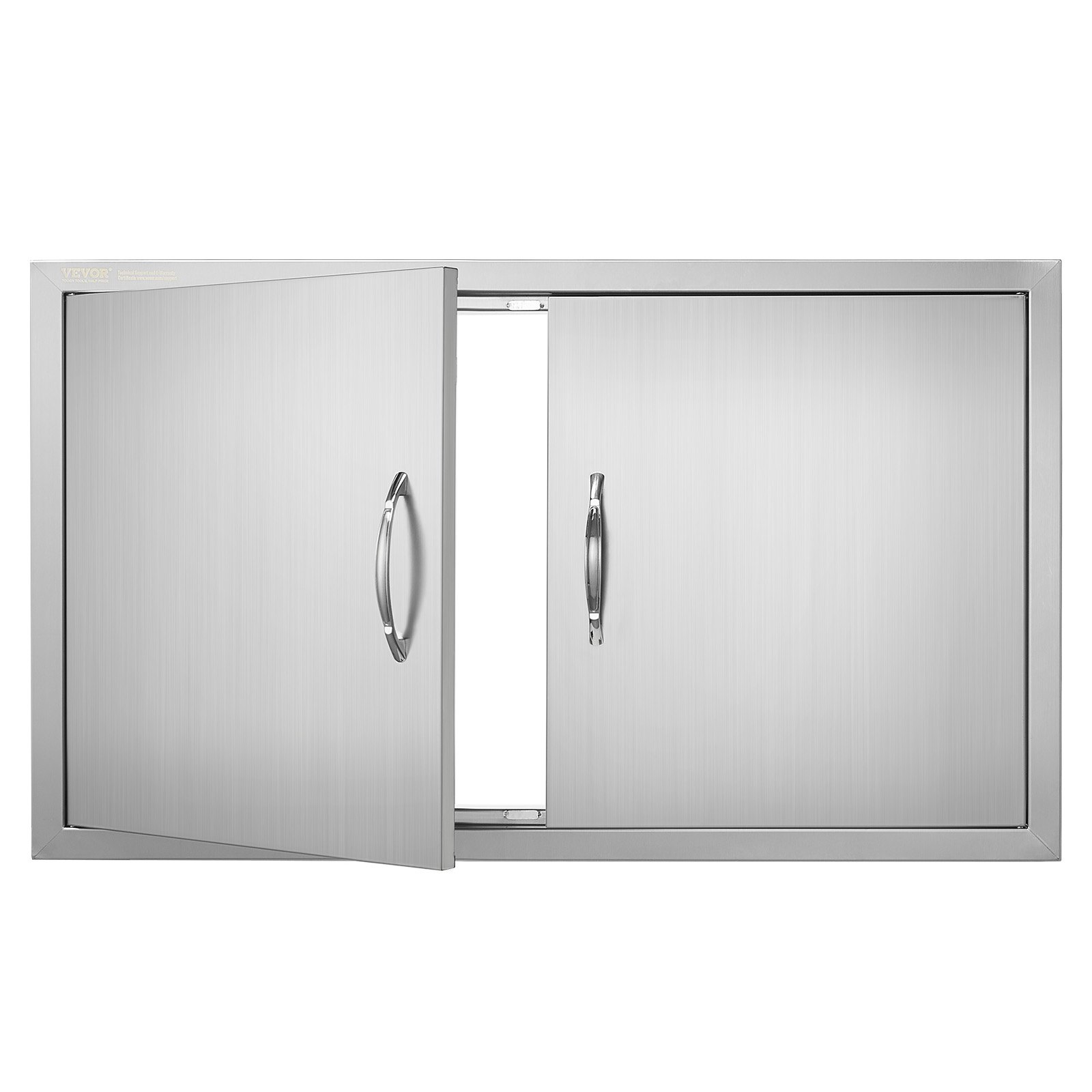 Ulkokeittiön pariovi North Craft, 915x533 mm, Ruostumaton Teräs, Hopea