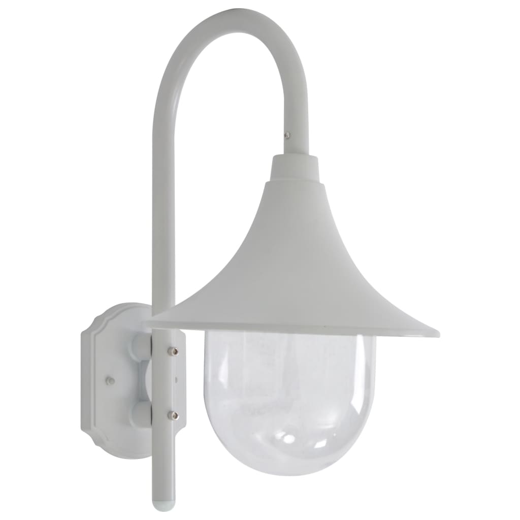 Ulkoseinävalaisin e27 42 cm alumiini valkoinen