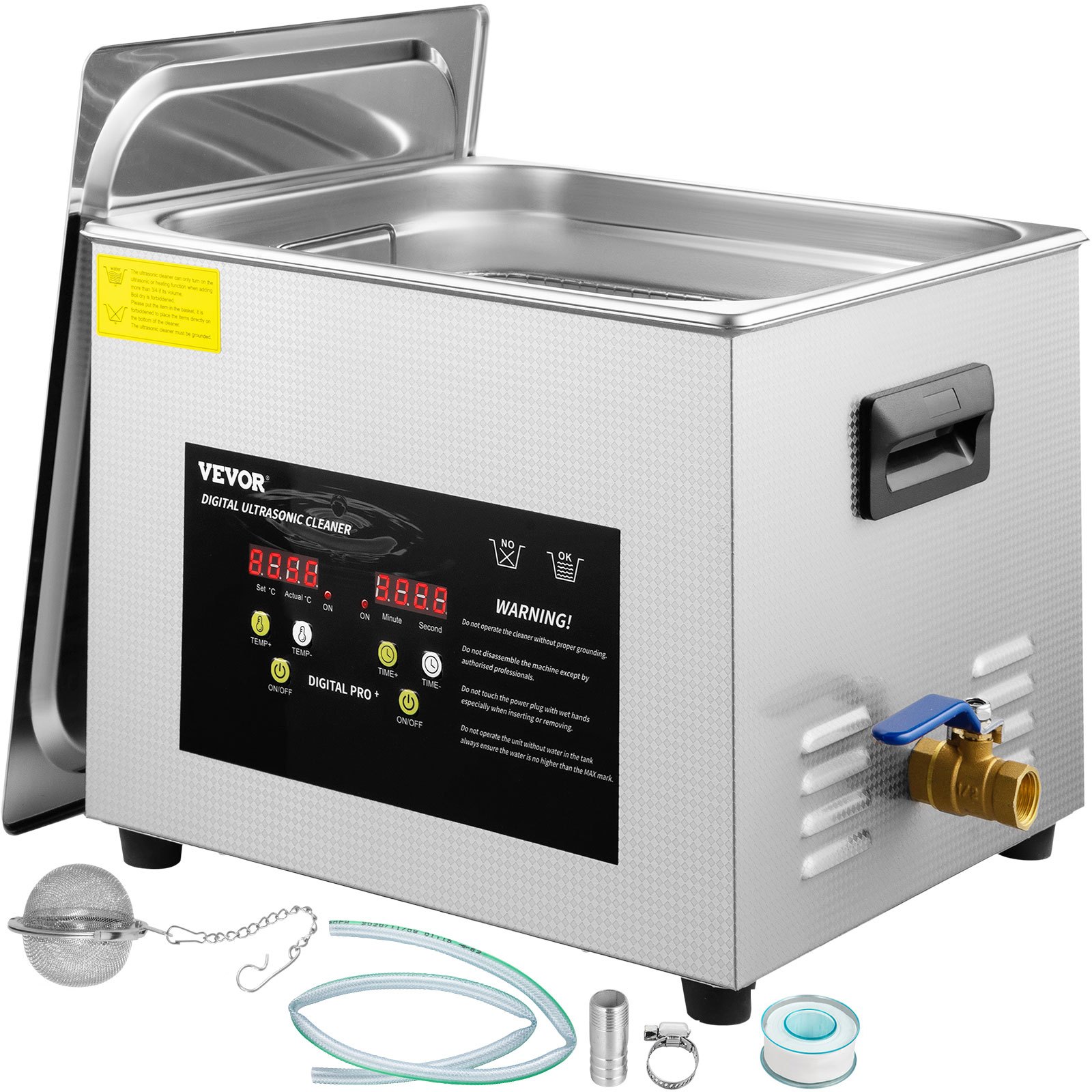 Ultraäänipesuri North Craft, 15L, 600W, 360W, Sininen