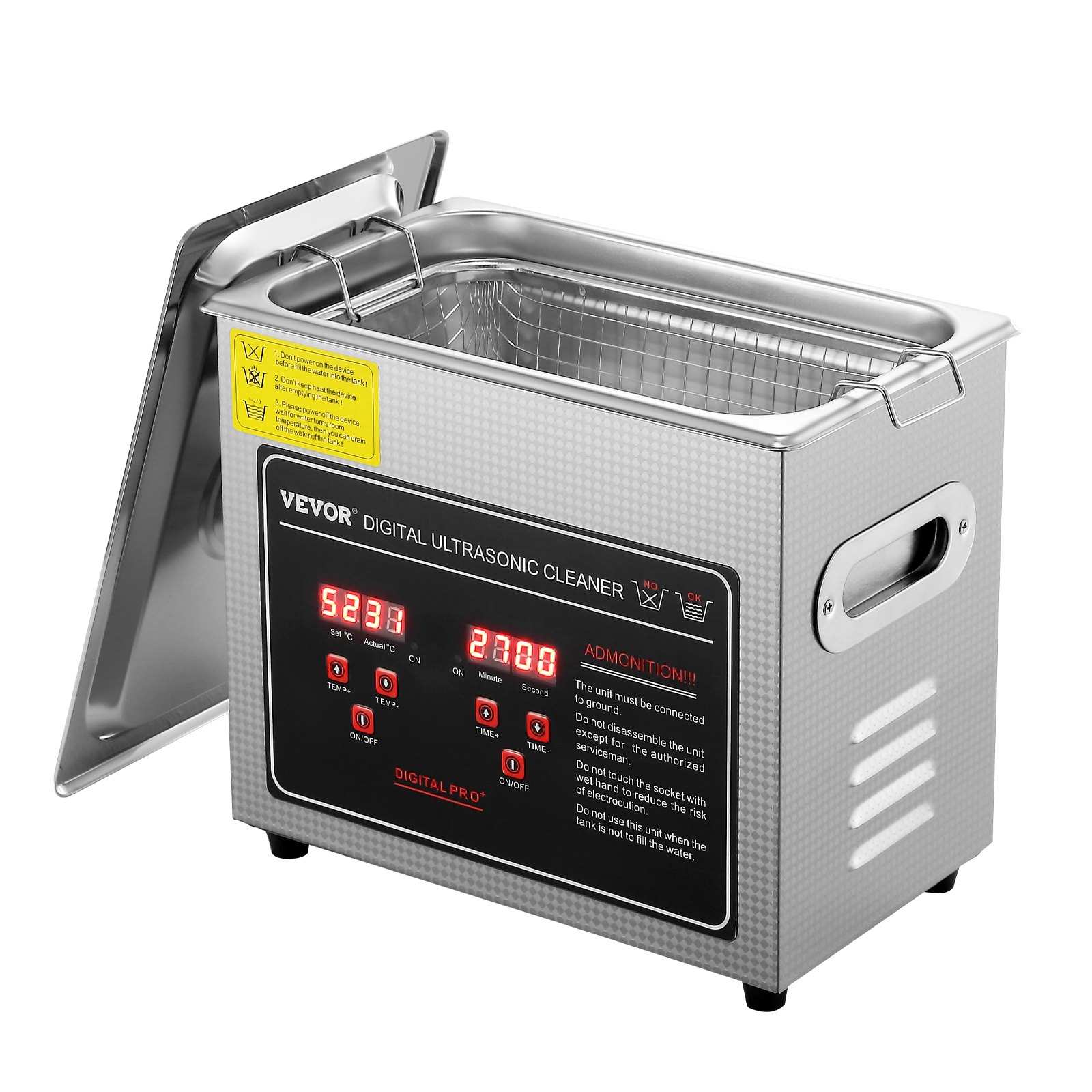 Ultraäänipesuri North Craft, 3L, ruostumaton teräs