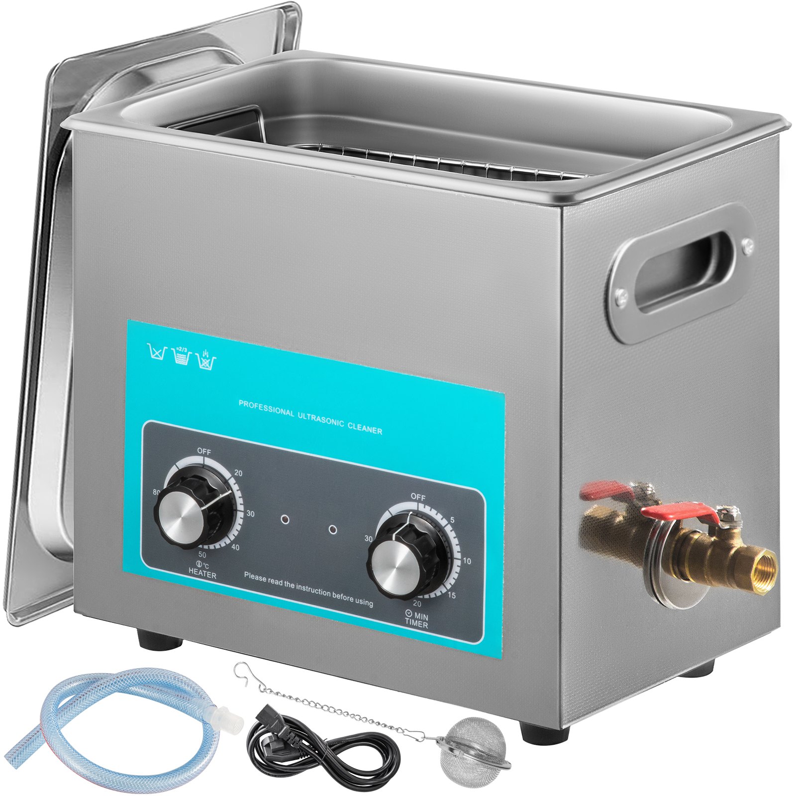 Ultraäänipesuri North Craft, 6.5L, metallinharmaa