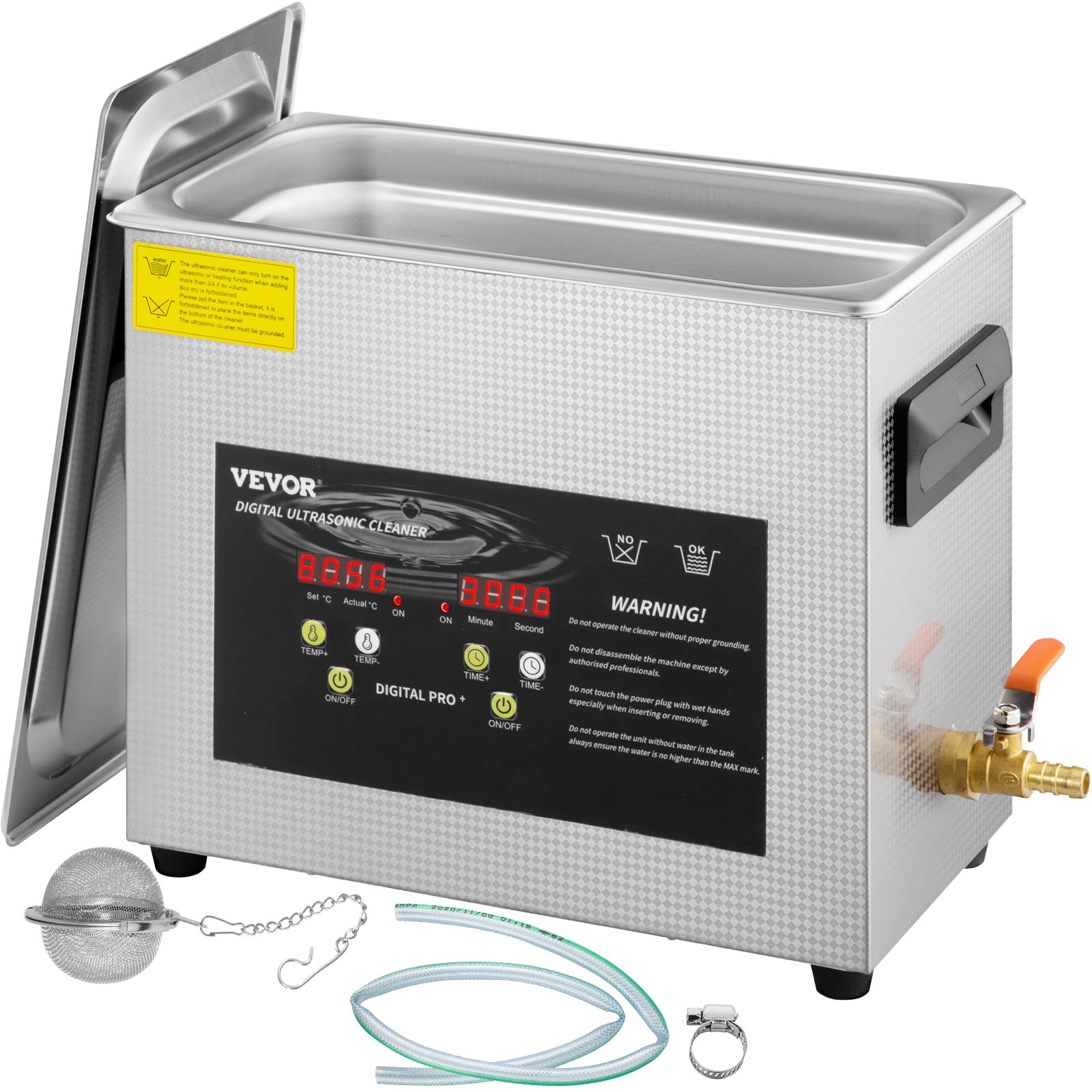 Ultraäänipesuri North Craft, 6L, 400W, Ruostumaton teräs