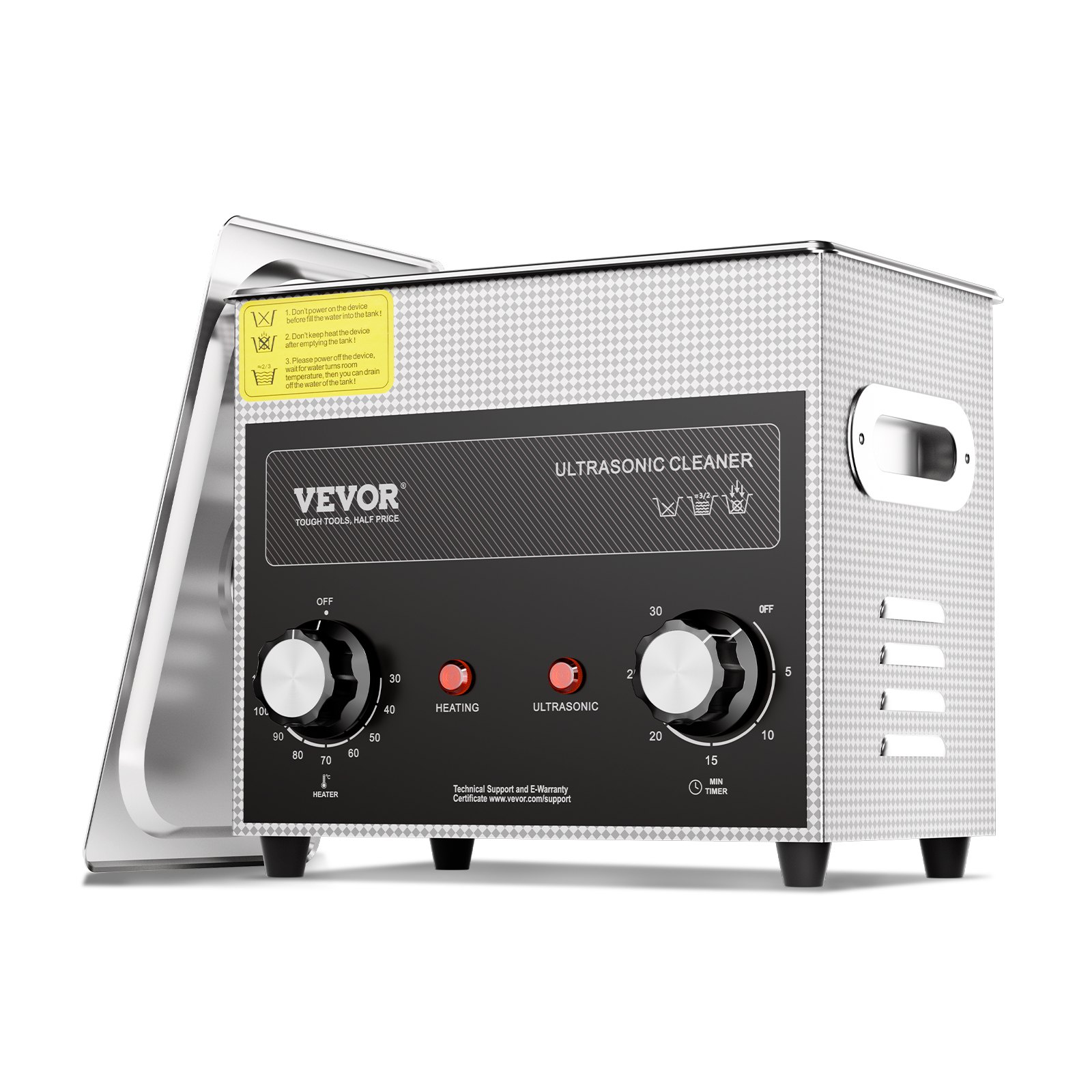 Ultraäänipesuri North Craft KZ-S3, 265x165x225mm, 3L, ruostumaton teräs