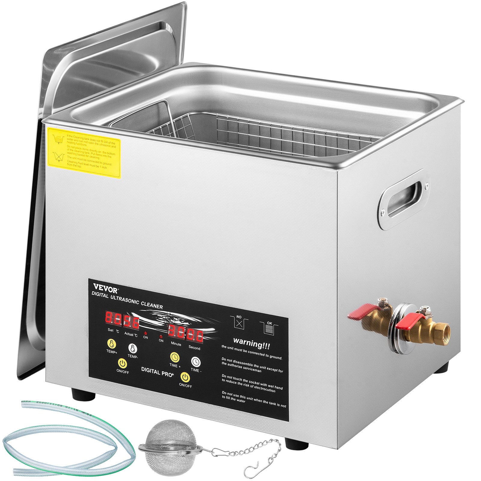Ultraäänipesuri North Craft MH-040S, 10L, 400W Lämmitin, 240W Ultraääni, Harmaa