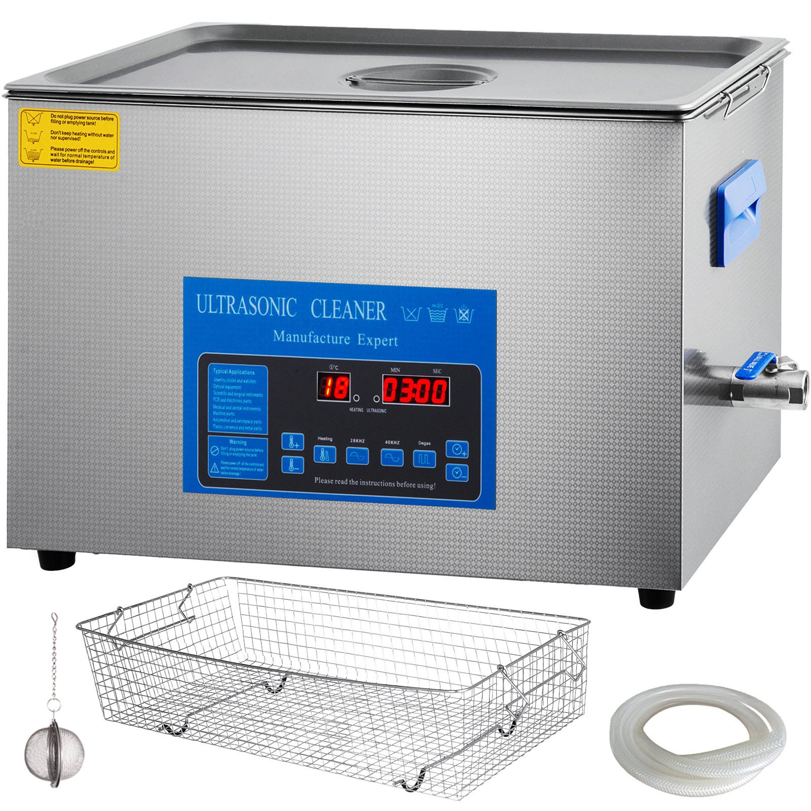 Ultraäänipesuri North Craft MH-060S, 22L, dual frequency, metalli