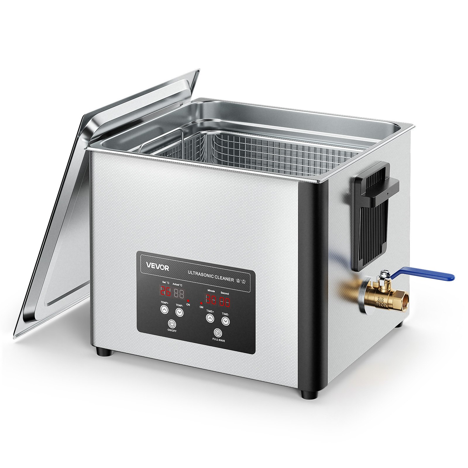 Ultraäänipesuri North Craft TH-60ATP, 15L, ruostumaton teräs, harmaa