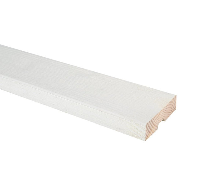 Ulkoverhouslauta JR-Wood, pintamaalattu, valkoinen, eri kokoja