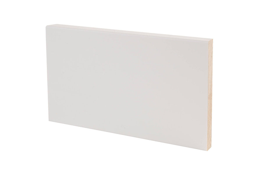 Peitelista JR-Wood, sileä, 12x92x3600, mänty, valkoinen (5 kpl/pkt)