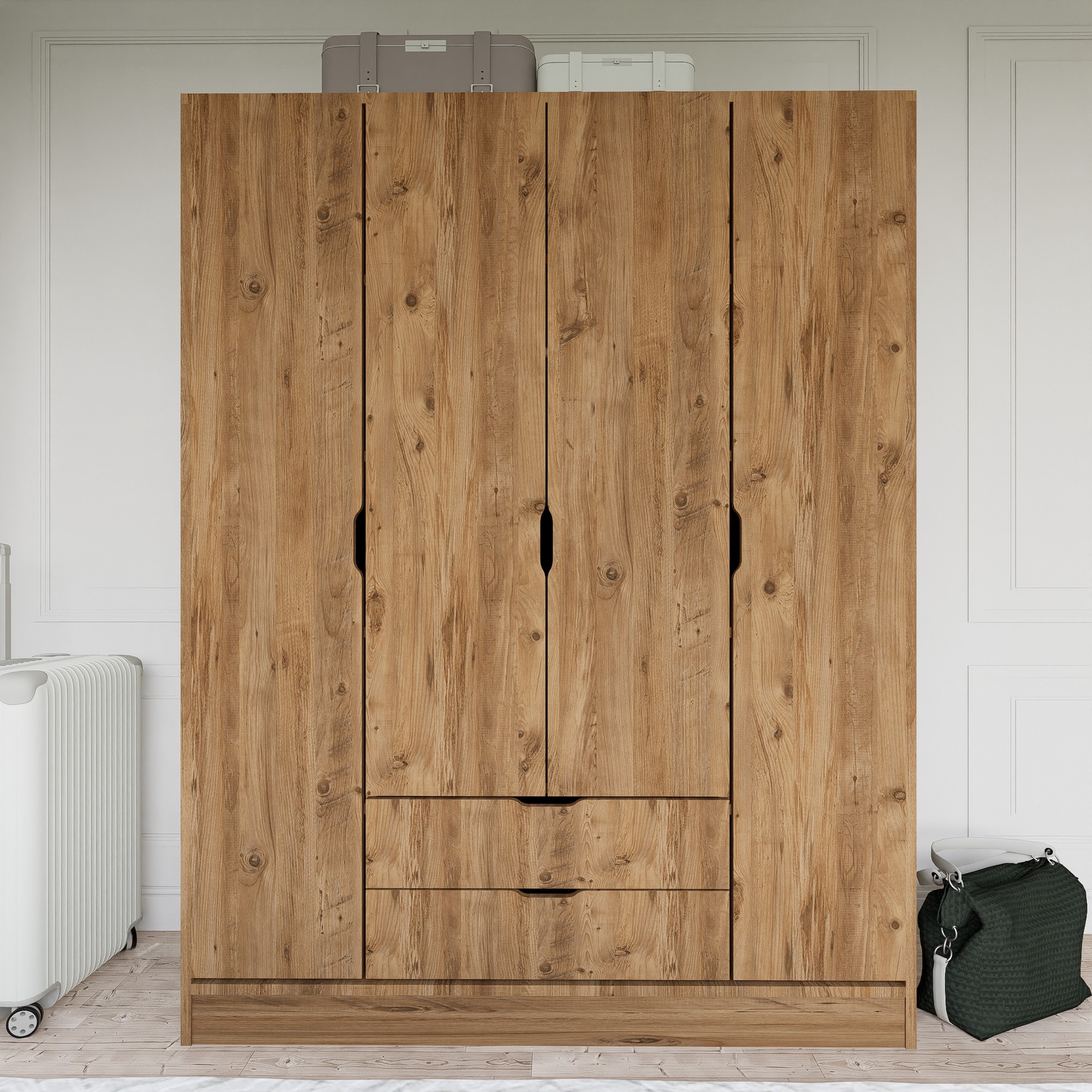 Vaatekaappi Valento Furniture 1600-046, 140x45x182cm, Pähkinä